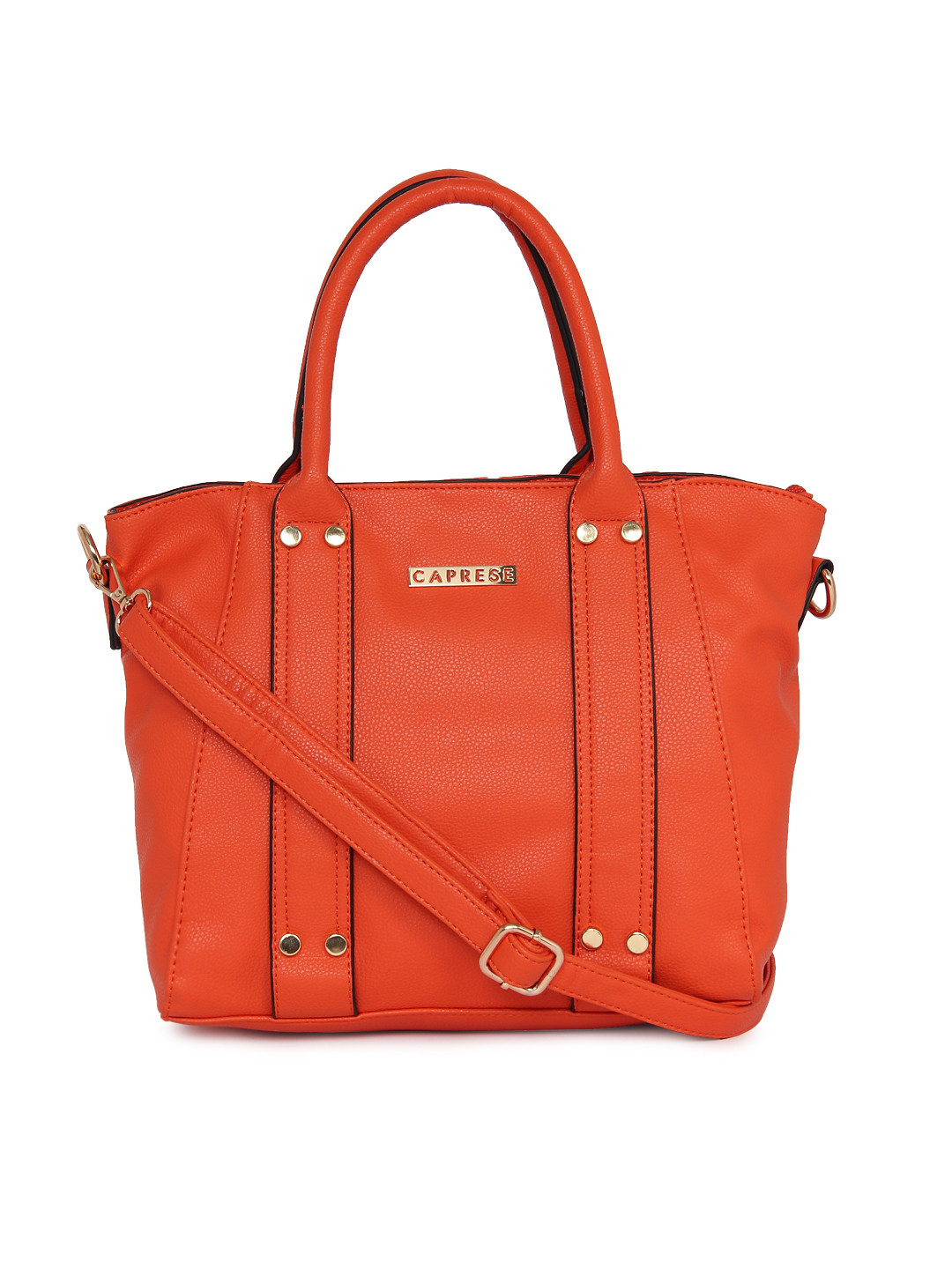 Buy Caprese Orange Solid Handheld Bag Handbags for Women 1954473 Myntra