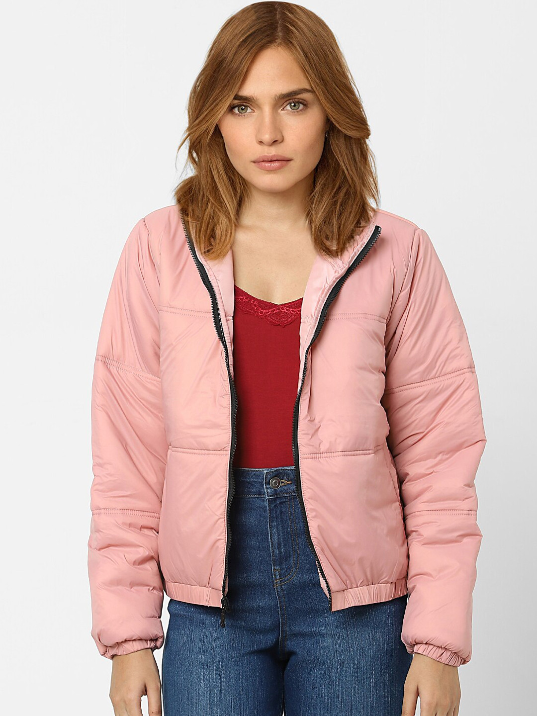 Buy Vero Moda Women Pink Padded Jacket Jackets for Women 19547932