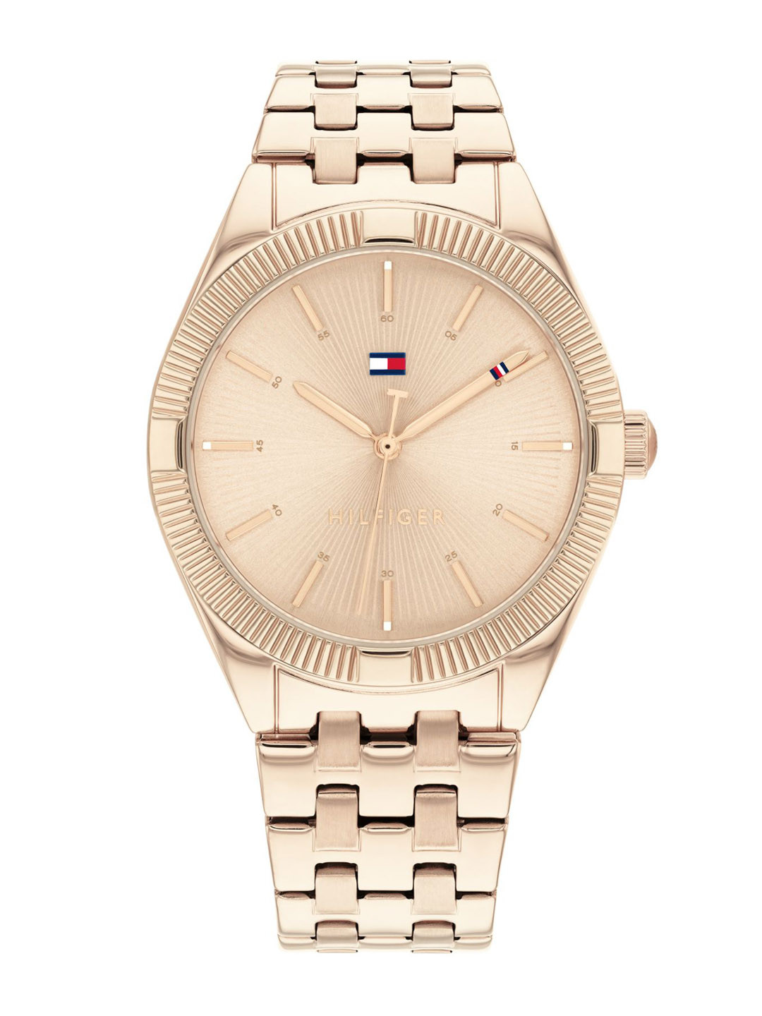 Buy Tommy Hilfiger Women Gold Toned Dial & Stainless Steel Analogue