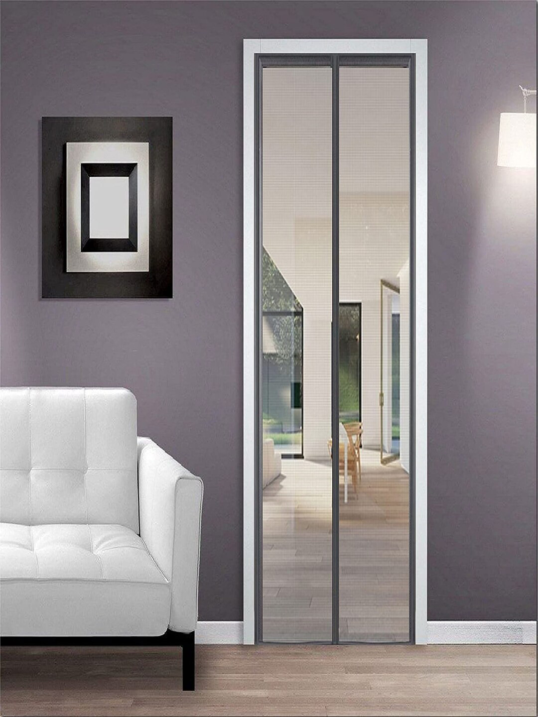 Buy Classic Mosquito Net Grey Solid Door Mosquito Nets