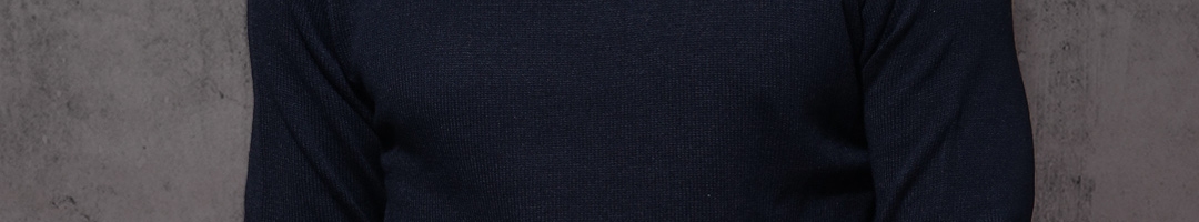 Buy Roadster Men Navy Solid Pullover - Sweaters for Men 1956424 | Myntra