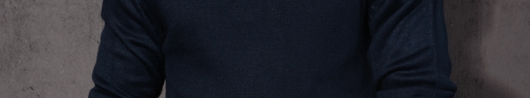 Buy RDSTR Men Navy Solid Sweater - Sweaters for Men 1956546 | Myntra