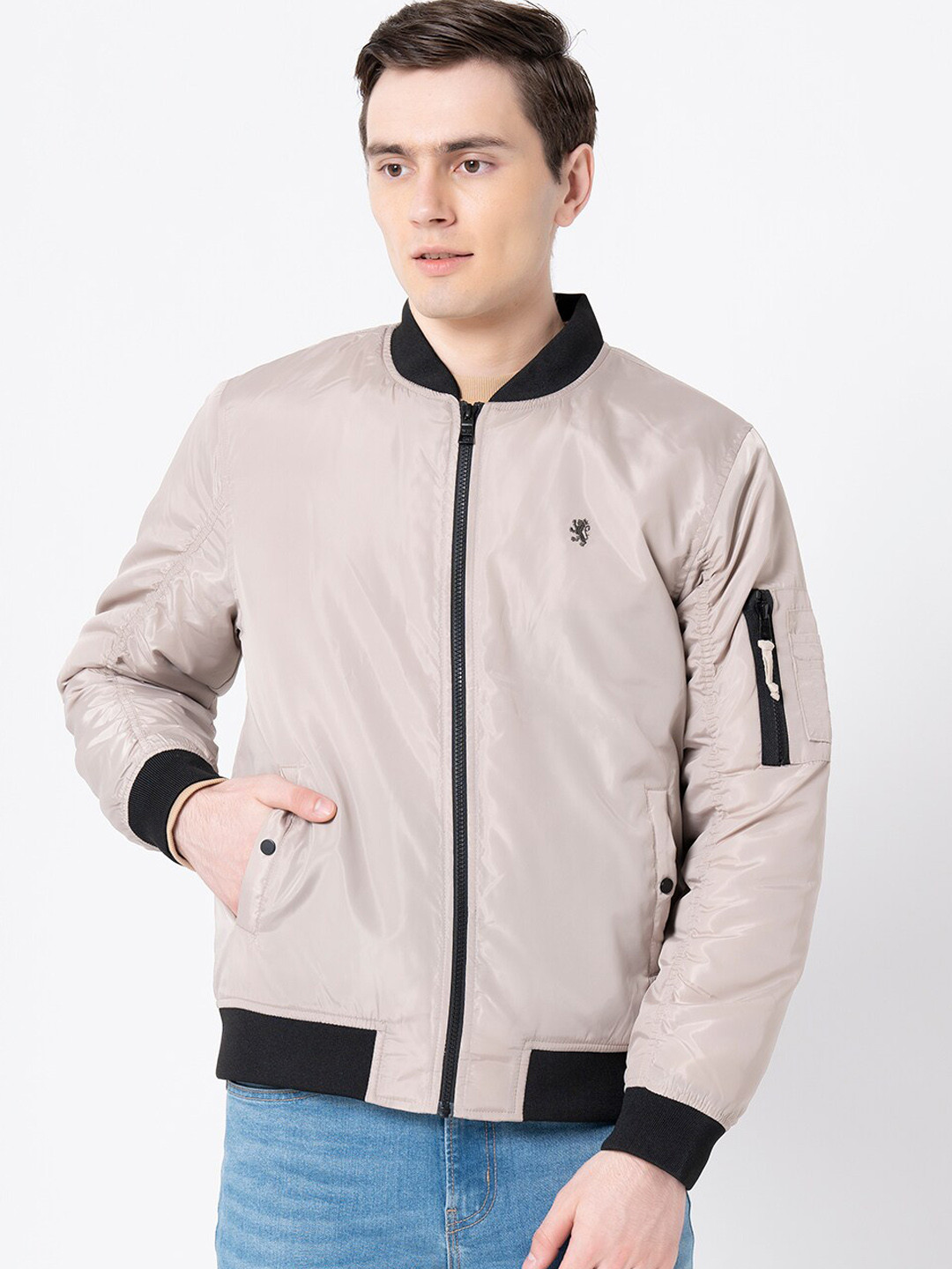 Buy Red Tape Men Beige Bomber Jacket Jackets for Men 19568318 Myntra