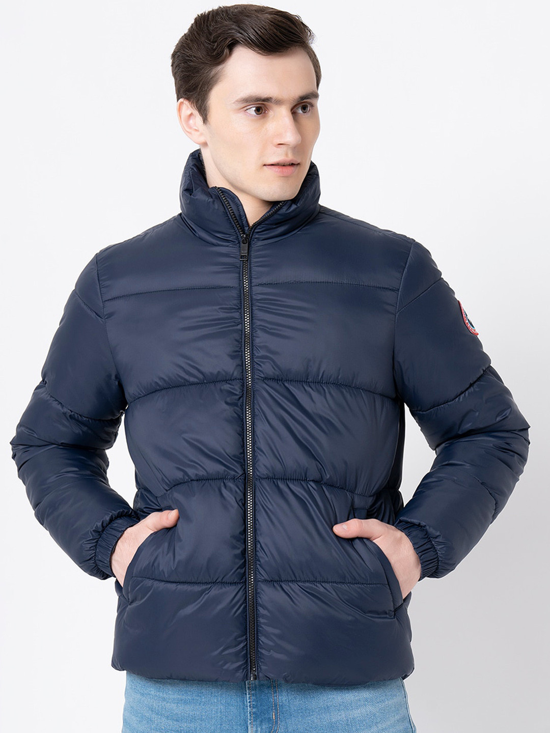 2010079 Navy Blue Puffer Jacket