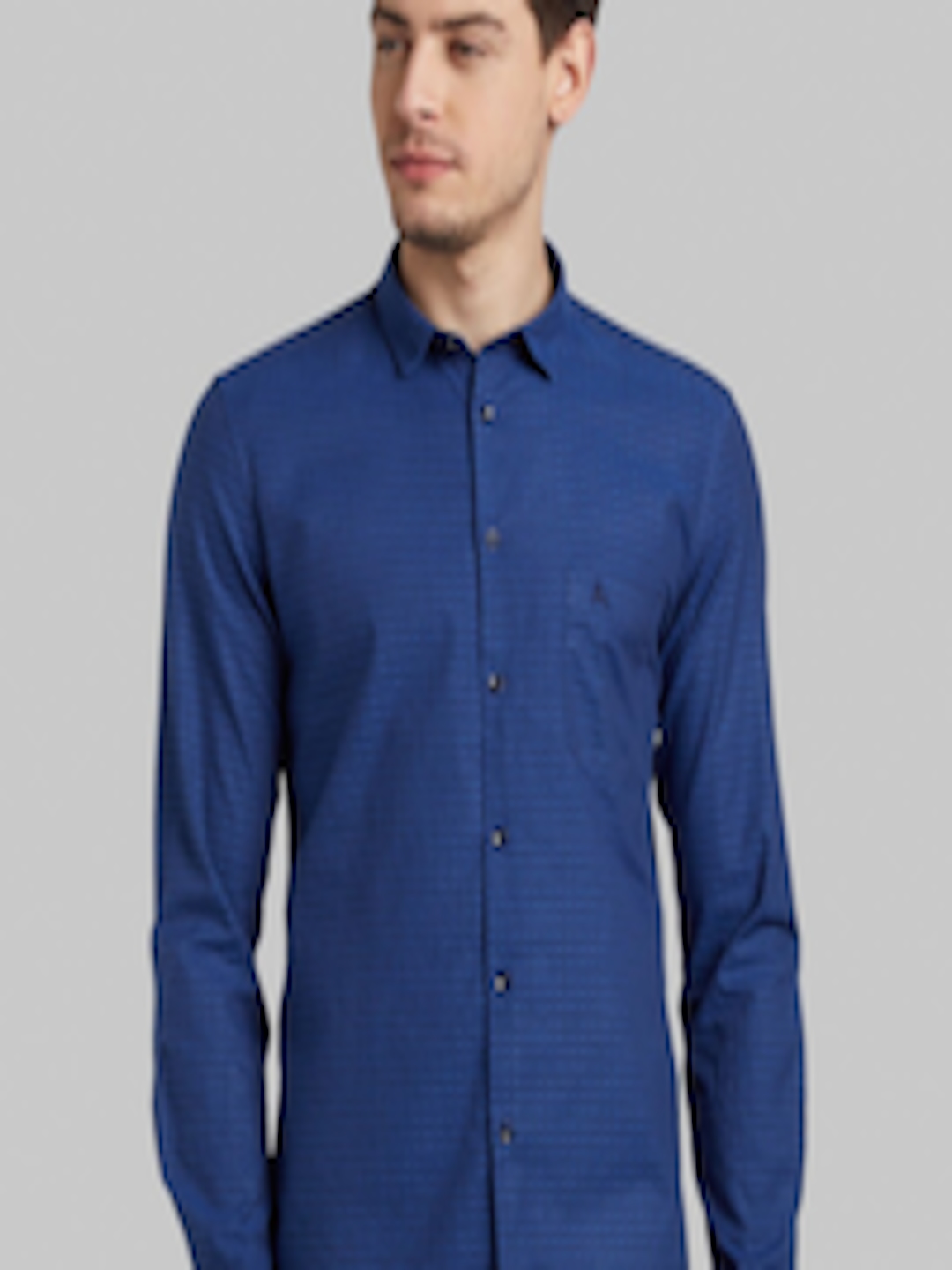 Buy Parx Men Blue Slim Fit Casual Shirt - Shirts for Men 19574942 | Myntra