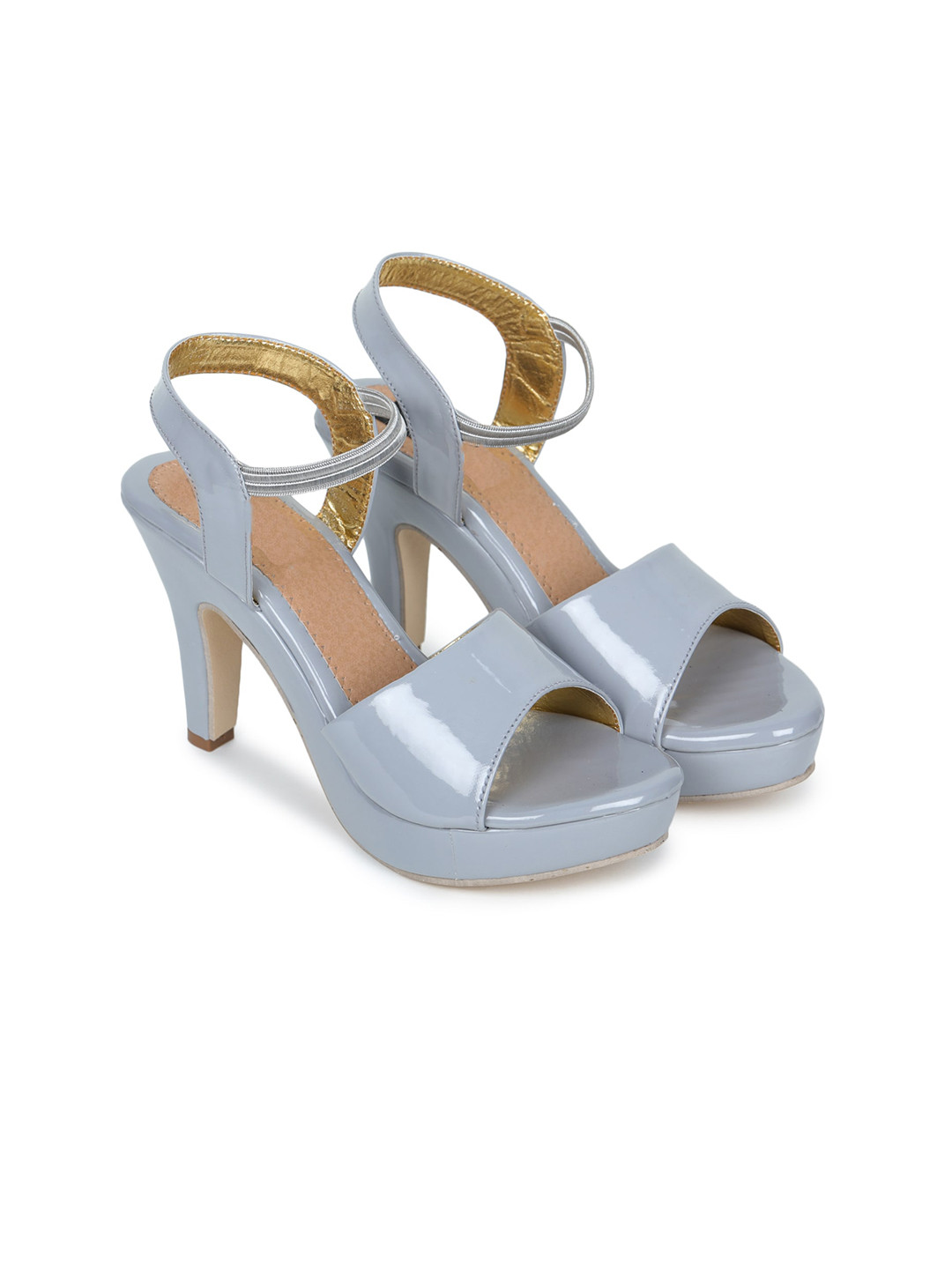 Buy REEZZ Women Grey Ankle Strap Party Stiletto Heels Heels for Women