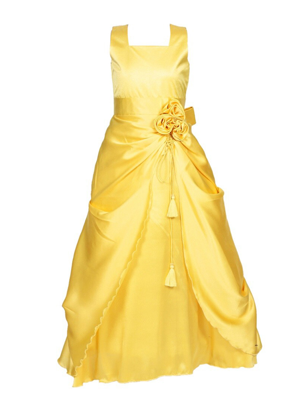 Buy R Cube Yellow Satin Maxi Dress Dresses for Girls 19579784 Myntra
