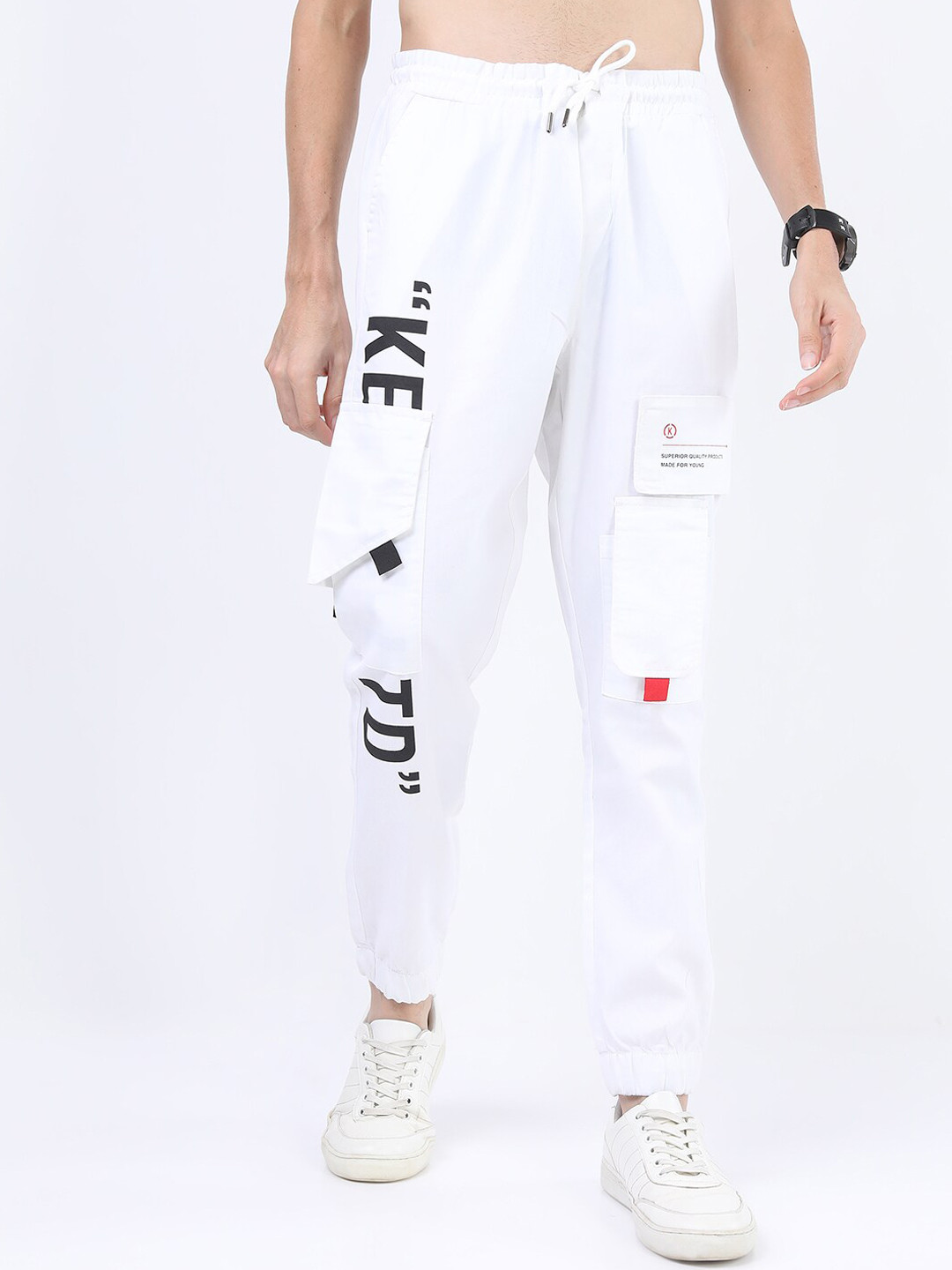Buy KETCH Men White Cargos Trousers Trousers for Men 19587872 Myntra