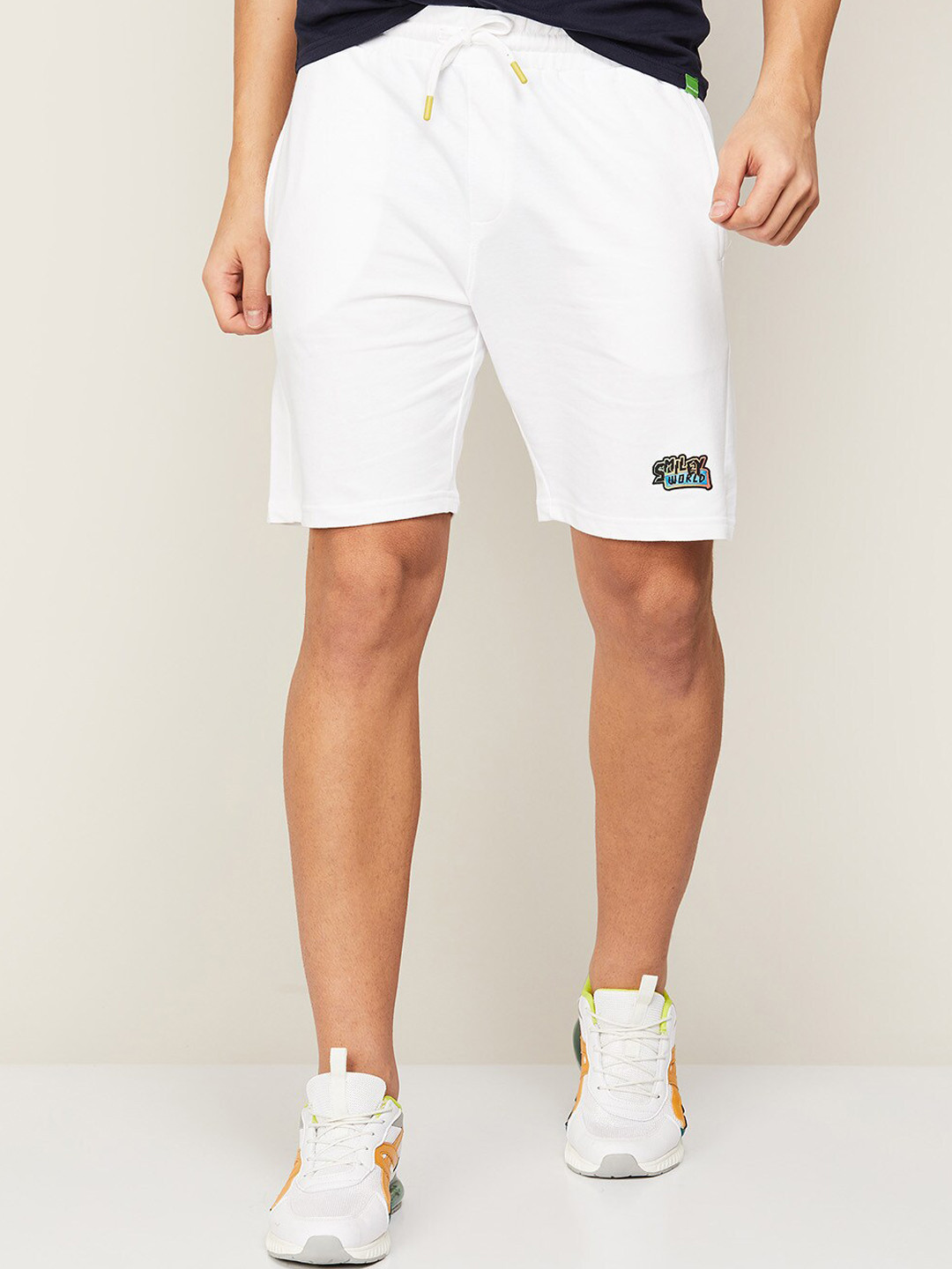 Buy SmileyWorld Men White Sports Shorts Shorts for Men 19588176 Myntra