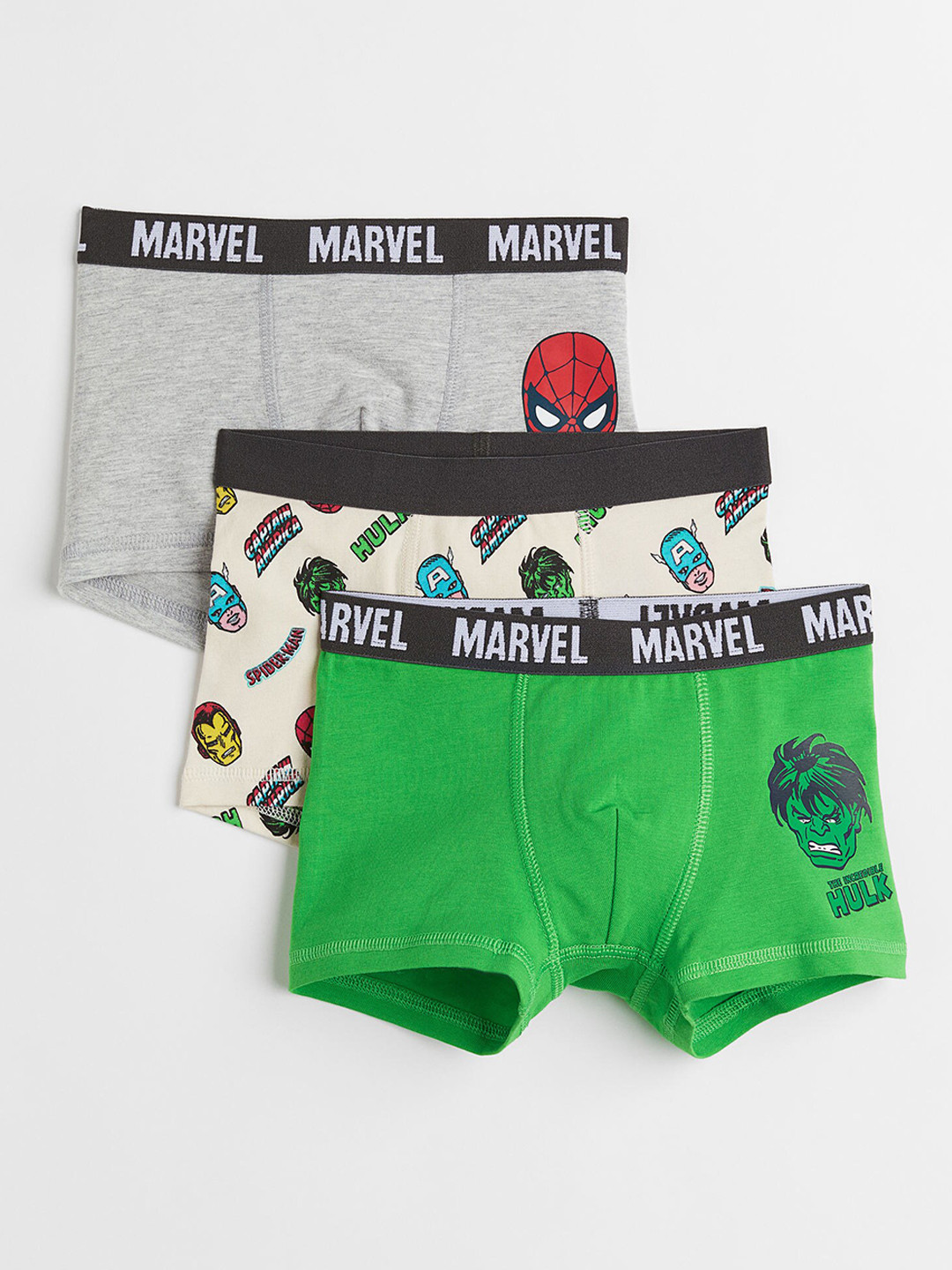 Buy H&M Boys Pack Of 3 Printed Boxer Style Briefs Trunk for Boys