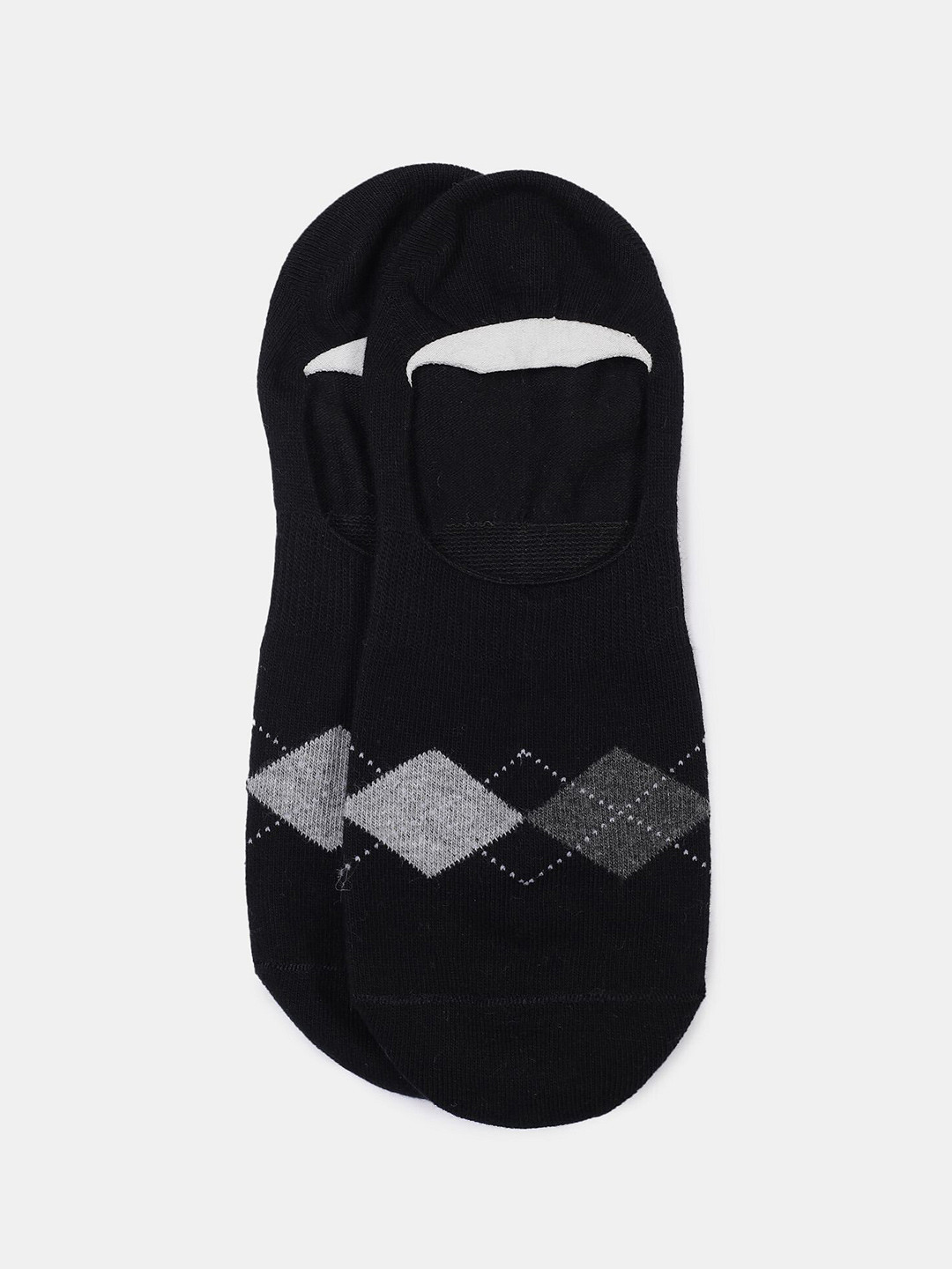 Buy Arrow Men Black Patterned Shoe Liner Socks Socks for Men 19596148