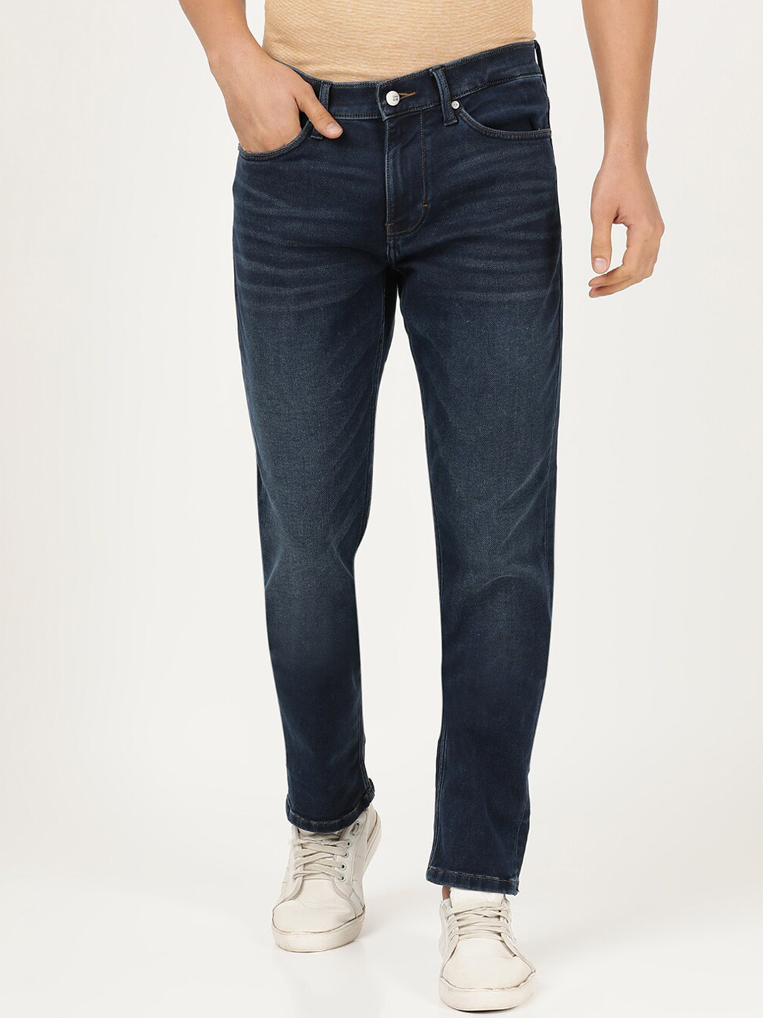 Buy Lee Men Blue Tapered Fit Light Fade Stretchable Jeans Jeans for