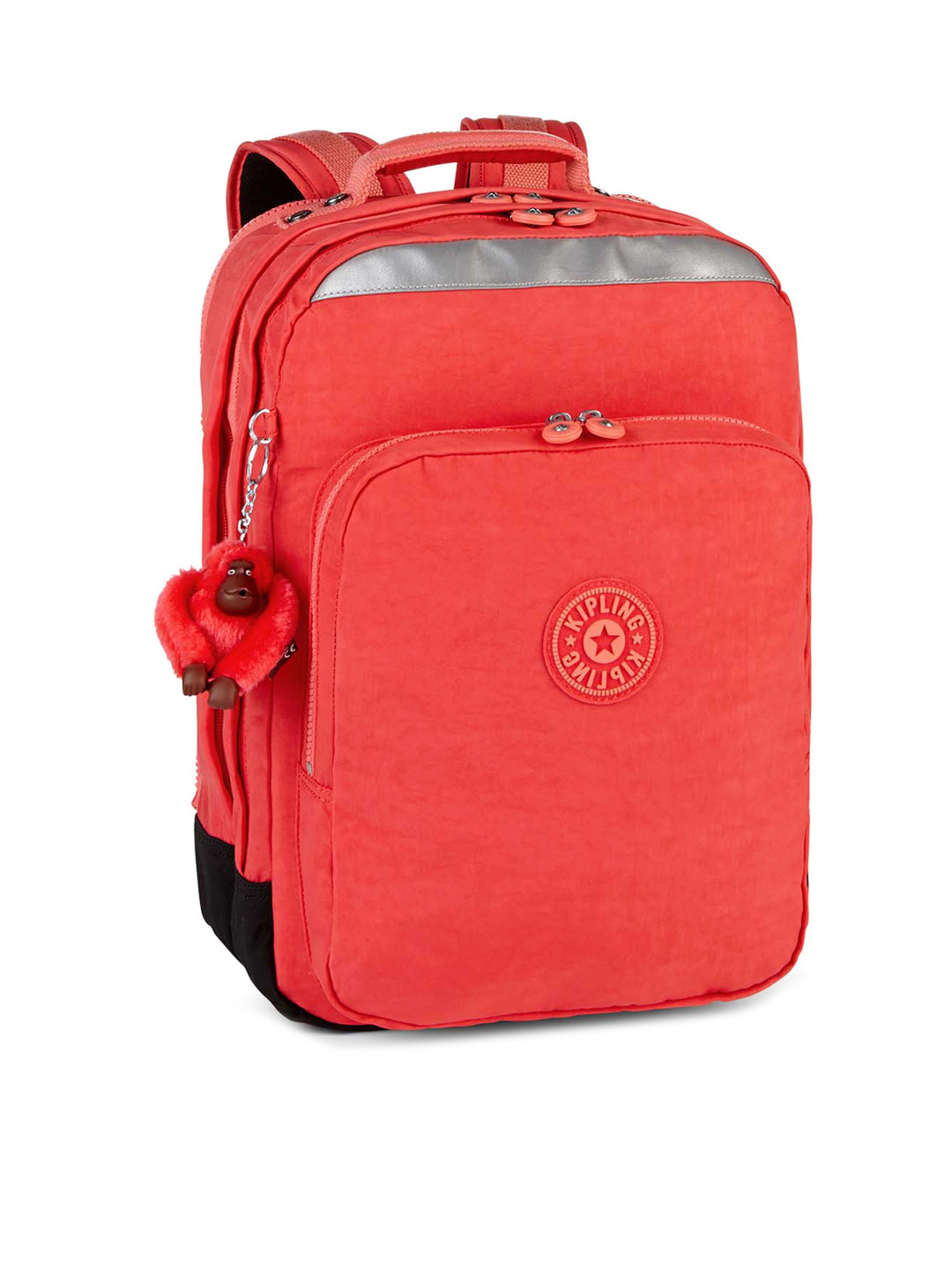Buy Kipling Unisex Red Solid Backpack With Key Ring Backpacks for