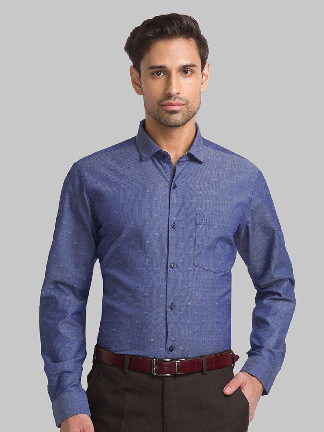 Buy Raymond Men Blue Casual Regular Fit Shirt Shirts for Men 19626178 Myntra