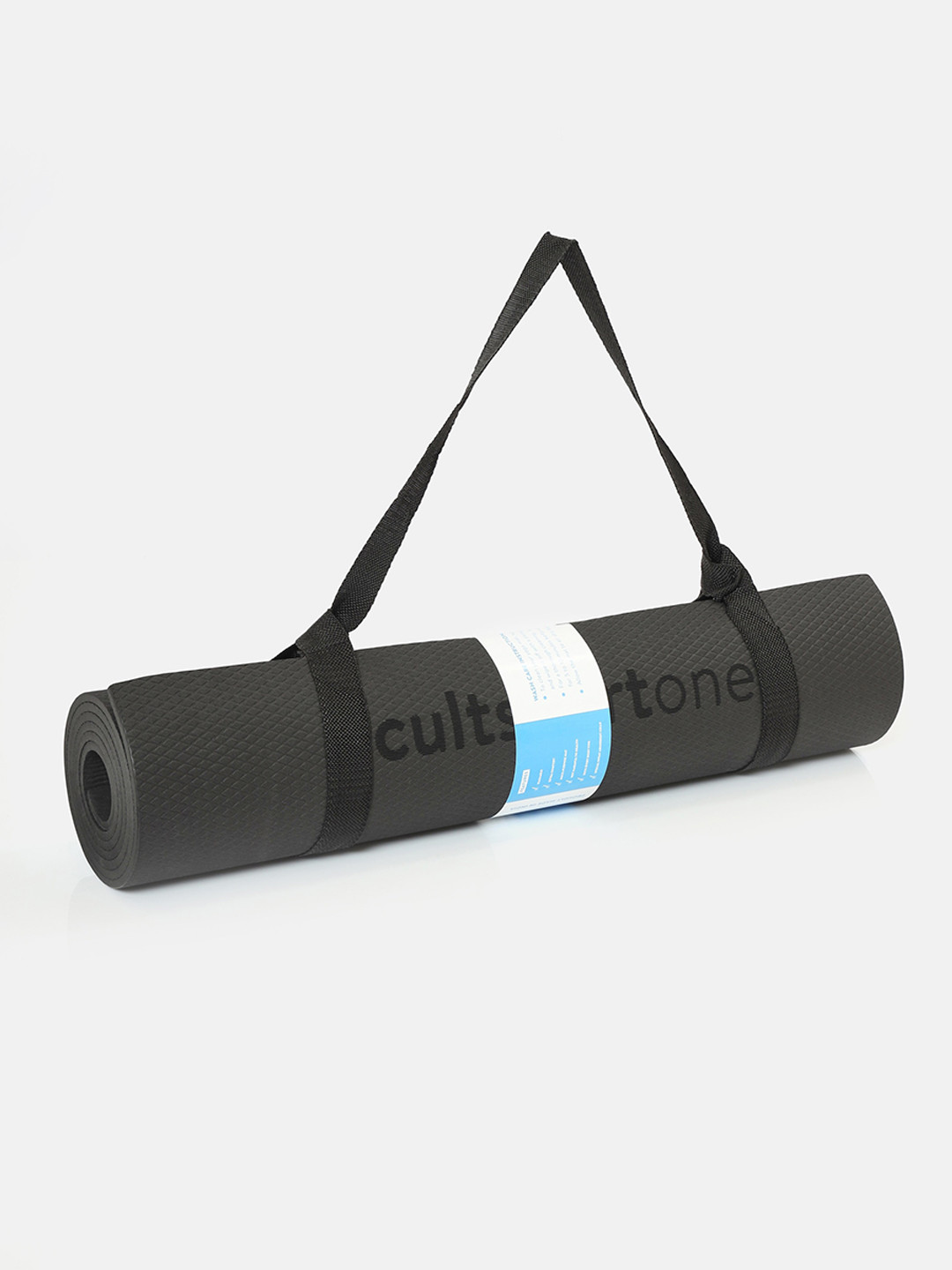 Buy Cultsportone Black Solid 2 In 1 Lightweight Yoga Mat Yoga Mats for Unisex 19628682 Myntra