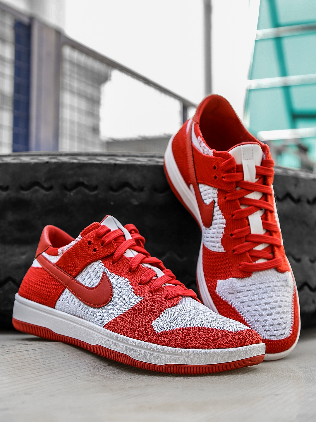 men red and white nikes