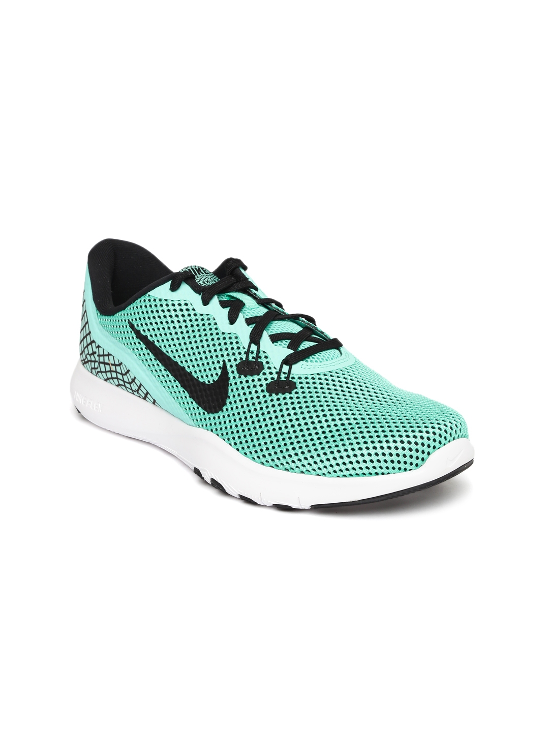 white and turquoise trainers