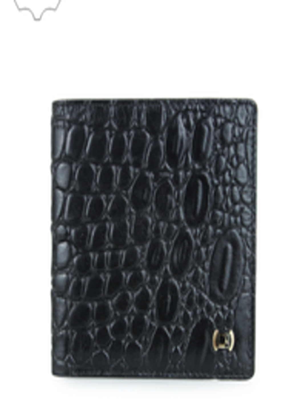 Buy Da Milano Men Black Croc Textured Two Fold Wallet - Wallets for Men ...