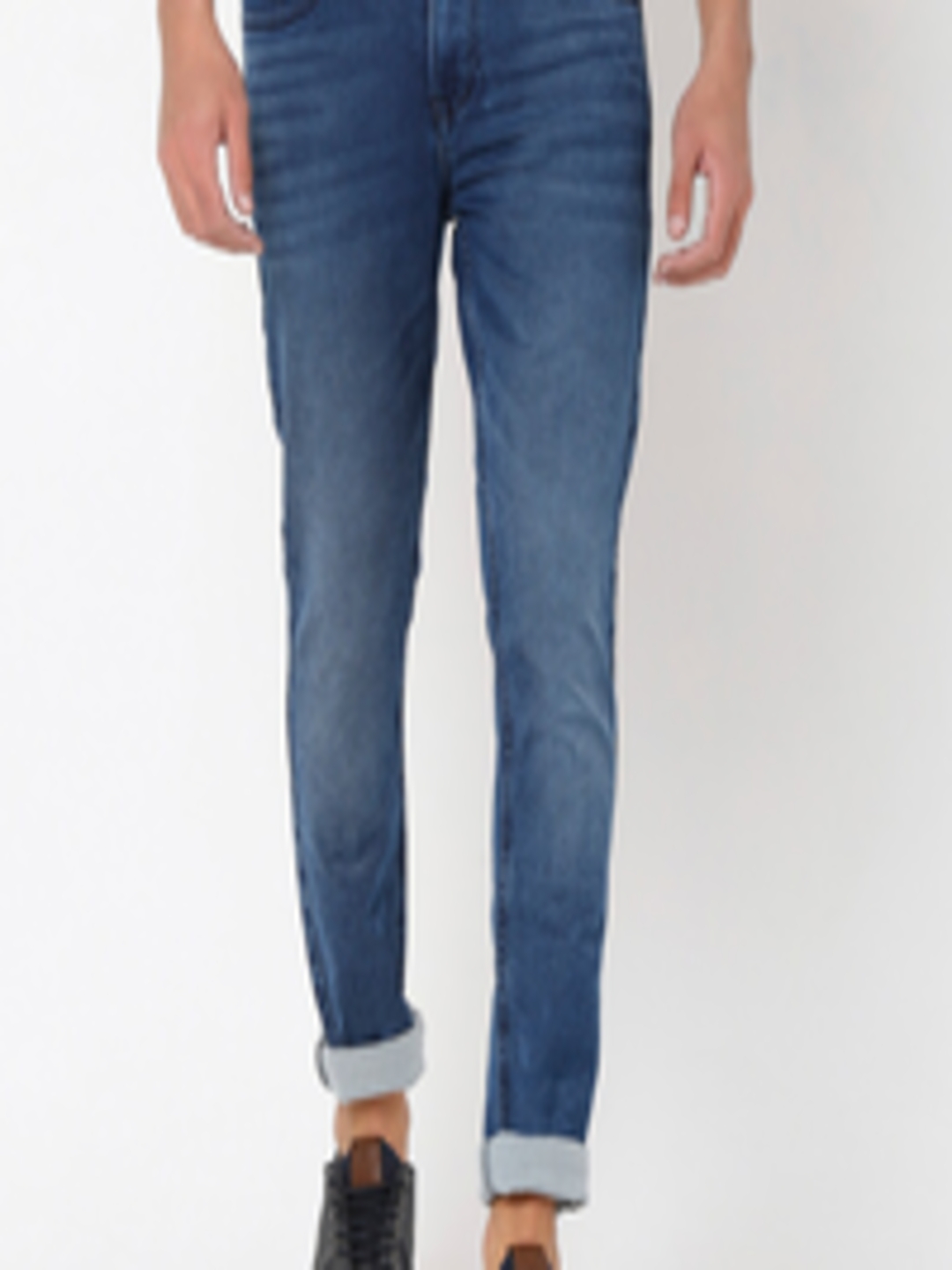 Buy Mufti Men Blue Skinny Fit Light Fade Jeans - Jeans for Men 19634982 ...