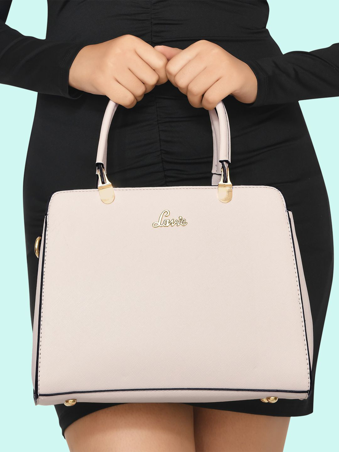 Buy Lavie Ushy Women White Medium Satchel Handbag Handbags for Women