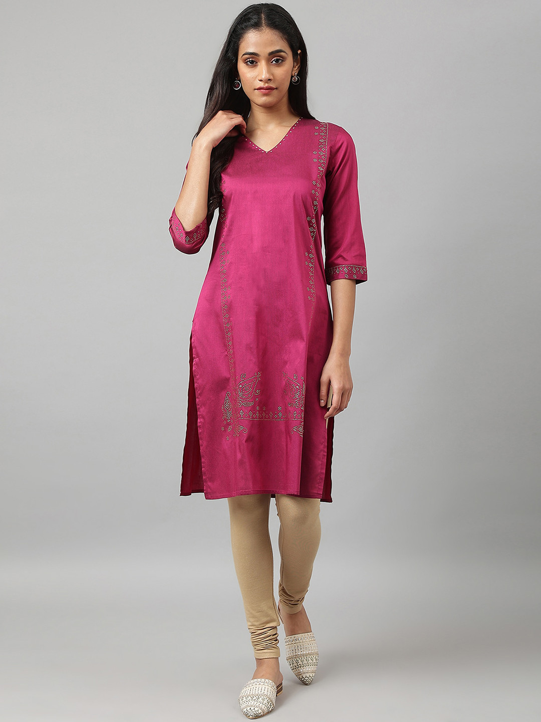 Magenta kurta