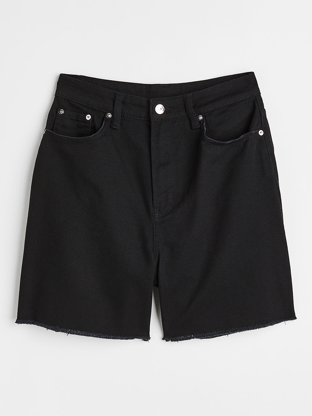 Buy H&M Women Black Twill Shorts - Shorts for Women 19654768 | Myntra