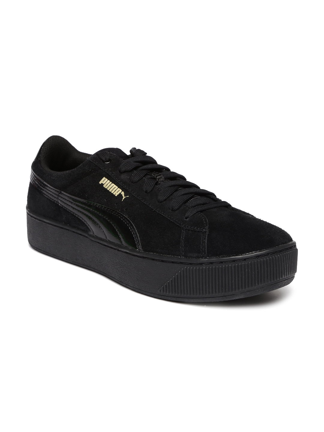 Buy Puma Women Black Vikky Platform Sneakers - Casual Shoes for Women ...