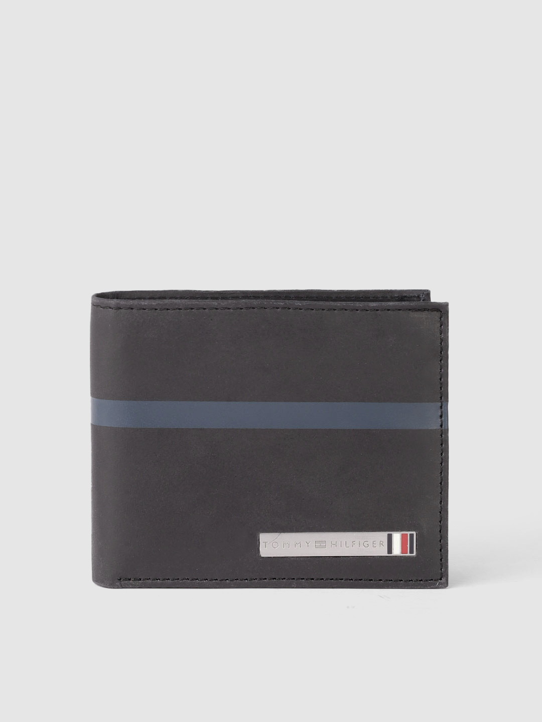 Tommy Hilfiger Black Leather Mens Wallet