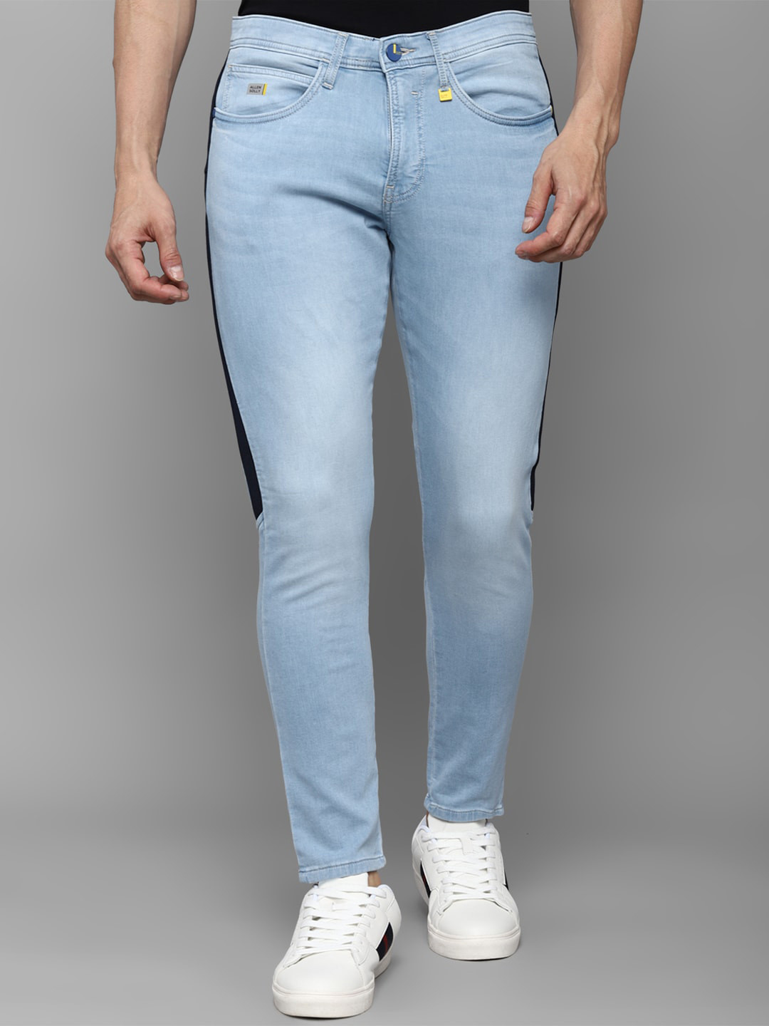 Buy Allen Solly Sport Men Blue Skinny Fit Light Fade Jeans - Jeans for ...