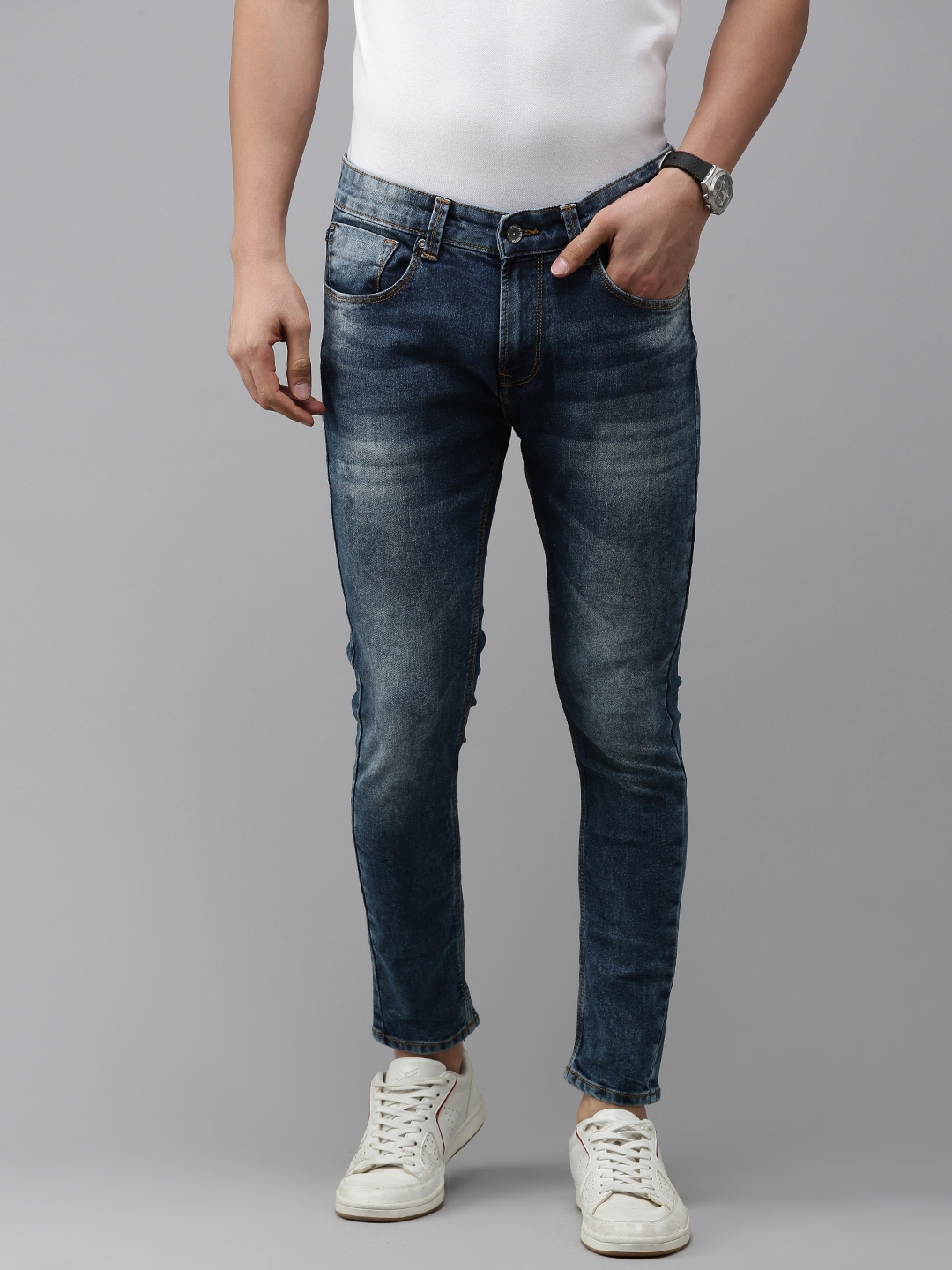 Buy SPYKAR Men Kano Slim Fit Light Fade Stretchable Jeans - Jeans for ...