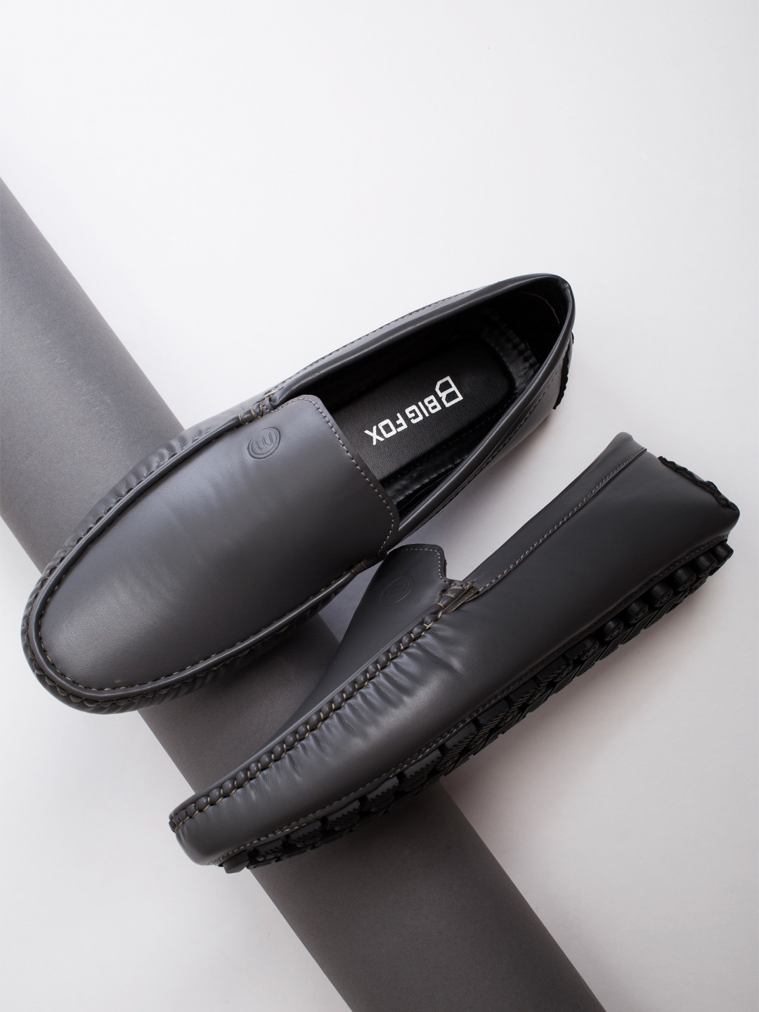 Buy Big Fox Men Grey Driving Shoes Casual Shoes for Men 19683180 Myntra