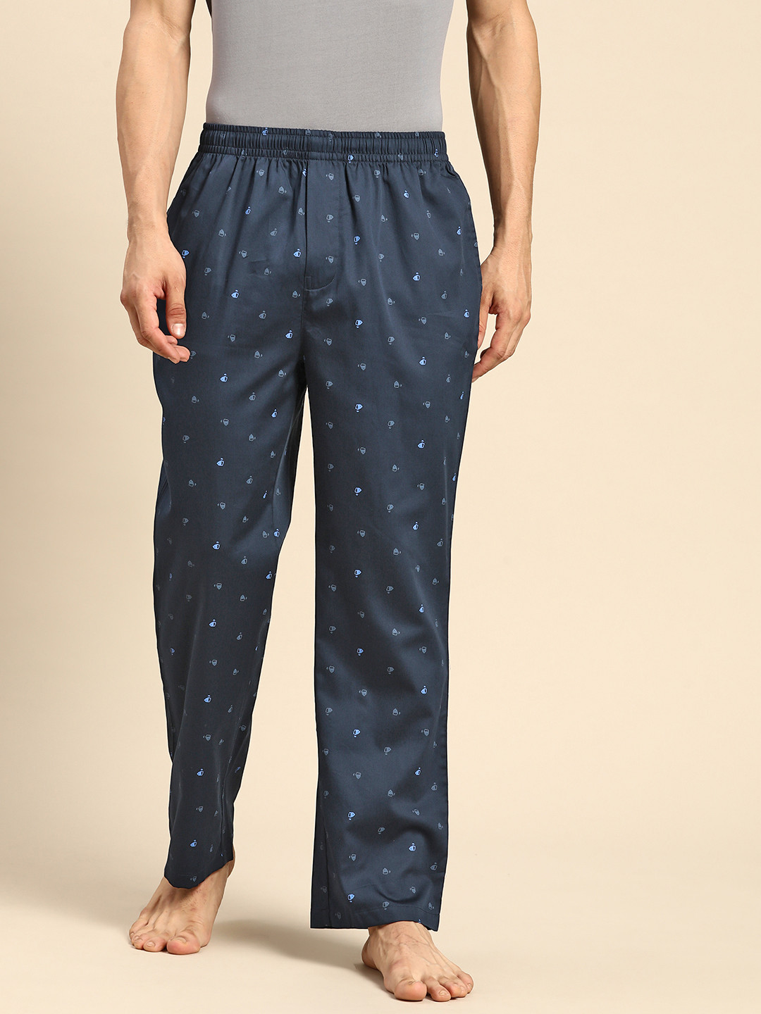 Buy Jockey Men Assorted Pure Super Combed Cotton Printed Lounge Pants