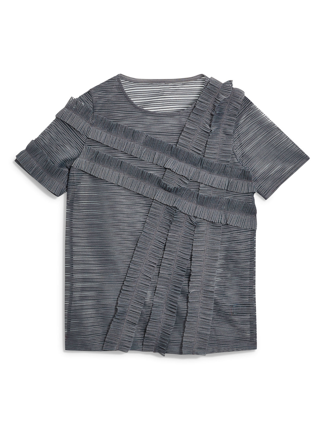 Buy Next Women Charcoal Grey Ruffled Top Tops for Women 1968882 Myntra