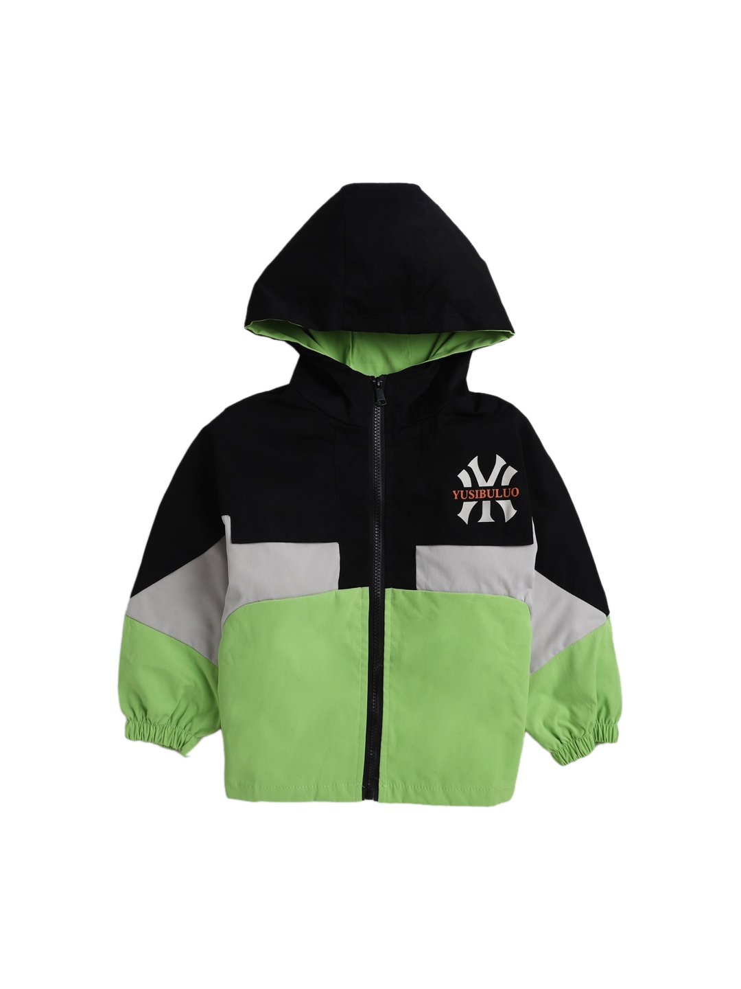 Buy Hopscotch Boys Green Colourblocked Puffer Jacket - Jackets for Boys ...