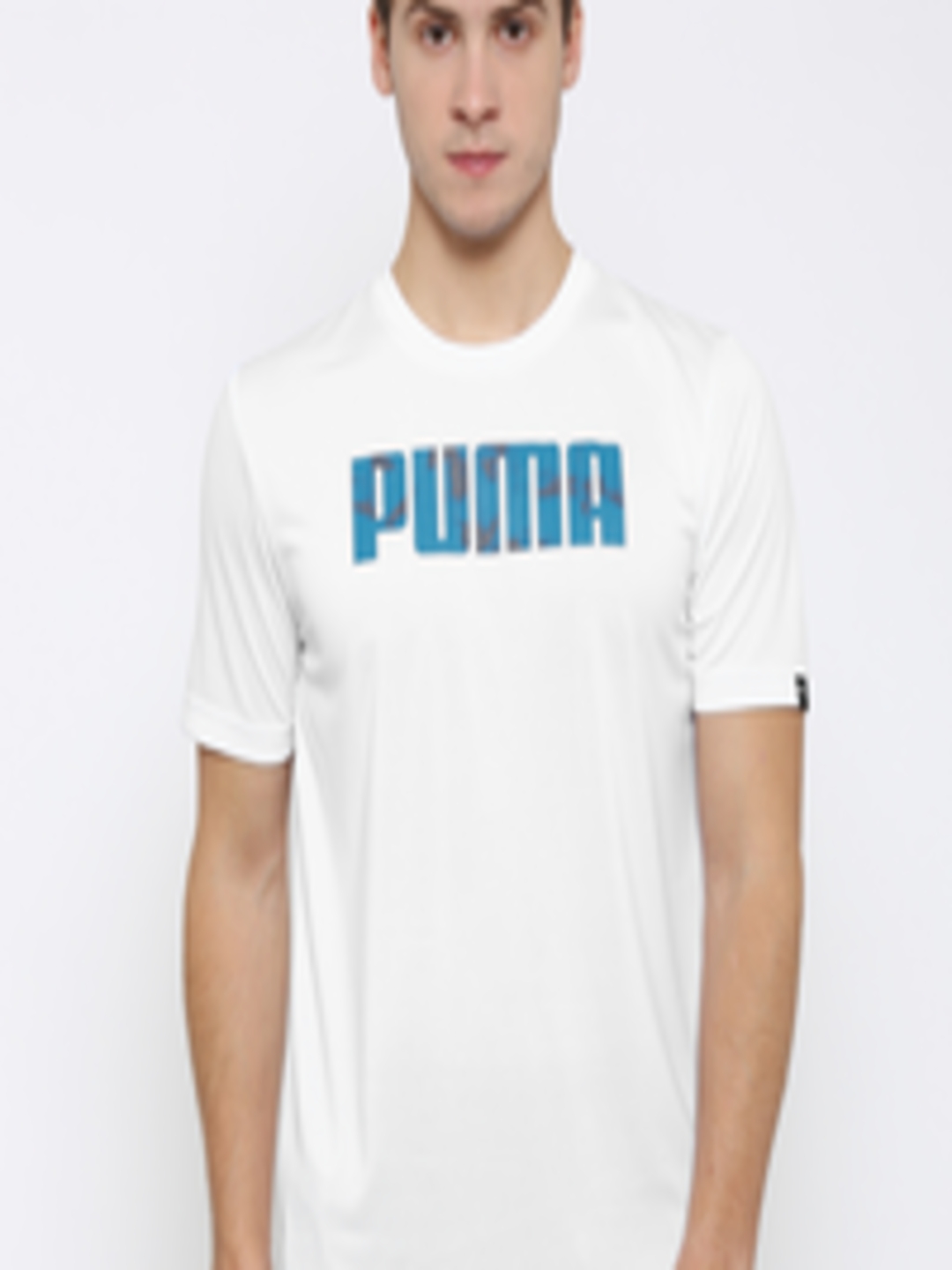 Buy Puma White Printed Slim Fit T Shirt - Tshirts for Men 1970249 | Myntra