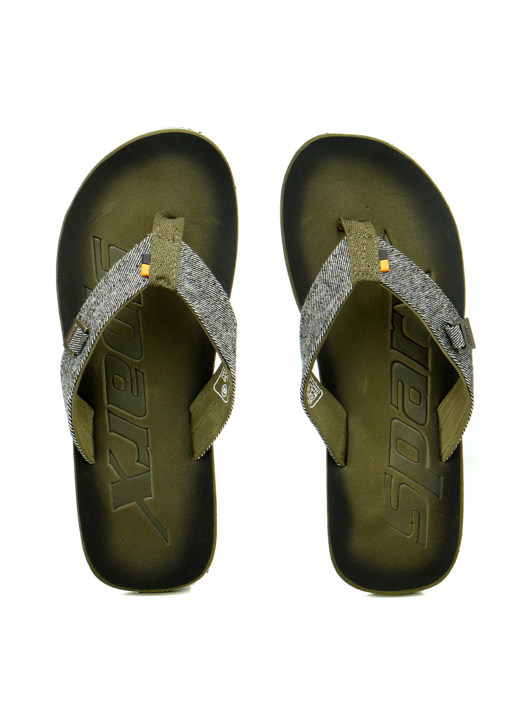 Buy Sparx Men Olive Green & White Thong Flip Flops - Flip Flops for Men