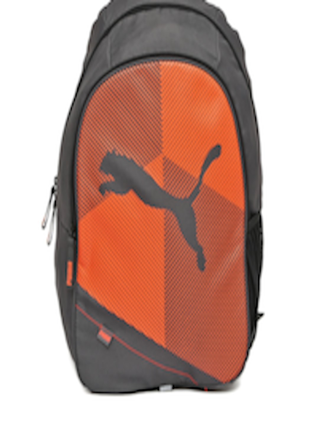 Buy PUMA Unisex Grey & Orange Printed Echo Plus Backpack - Backpacks ...