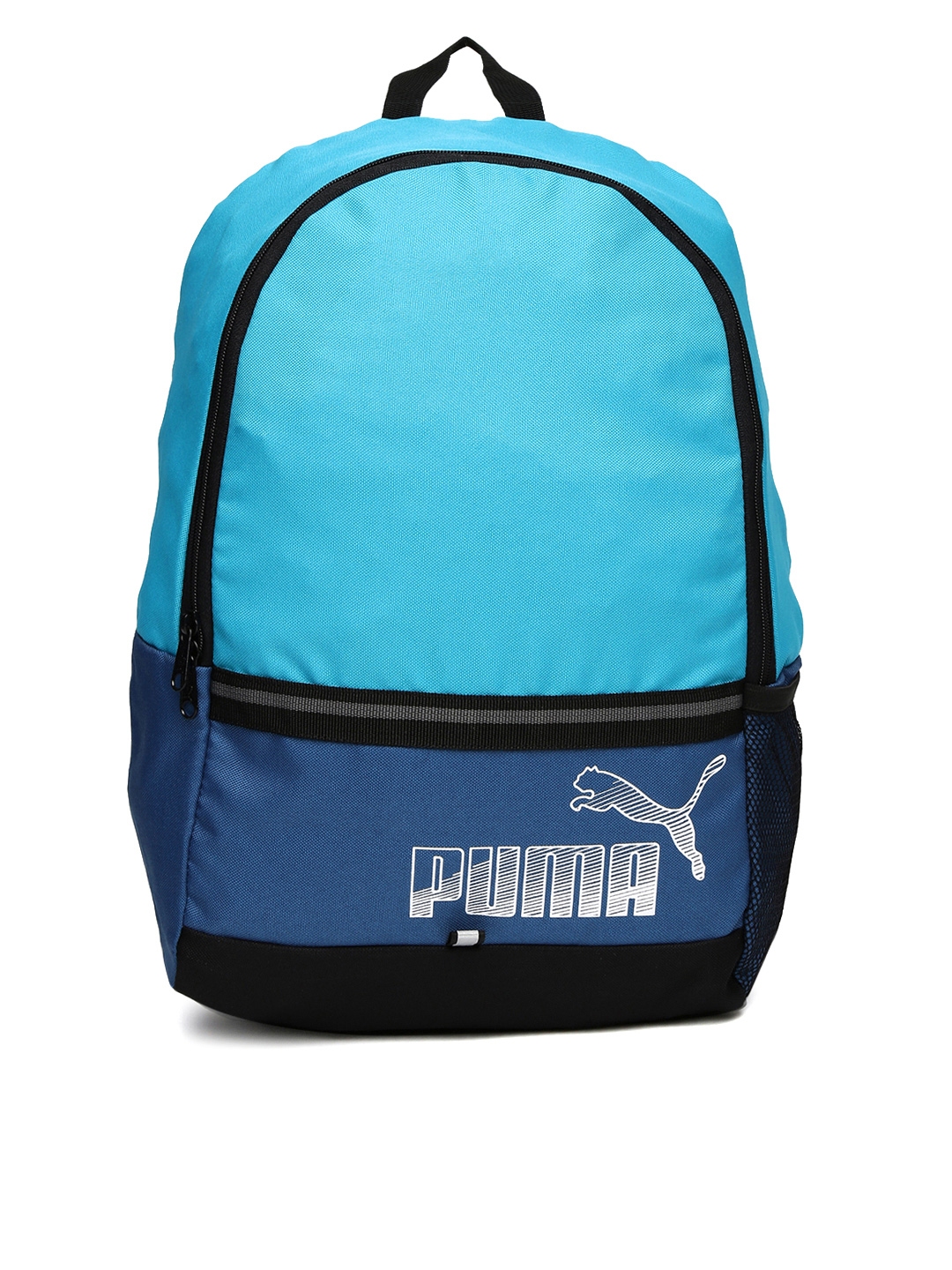 Buy PUMA Unisex Blue & Black Colourblocked Phase II Backpack