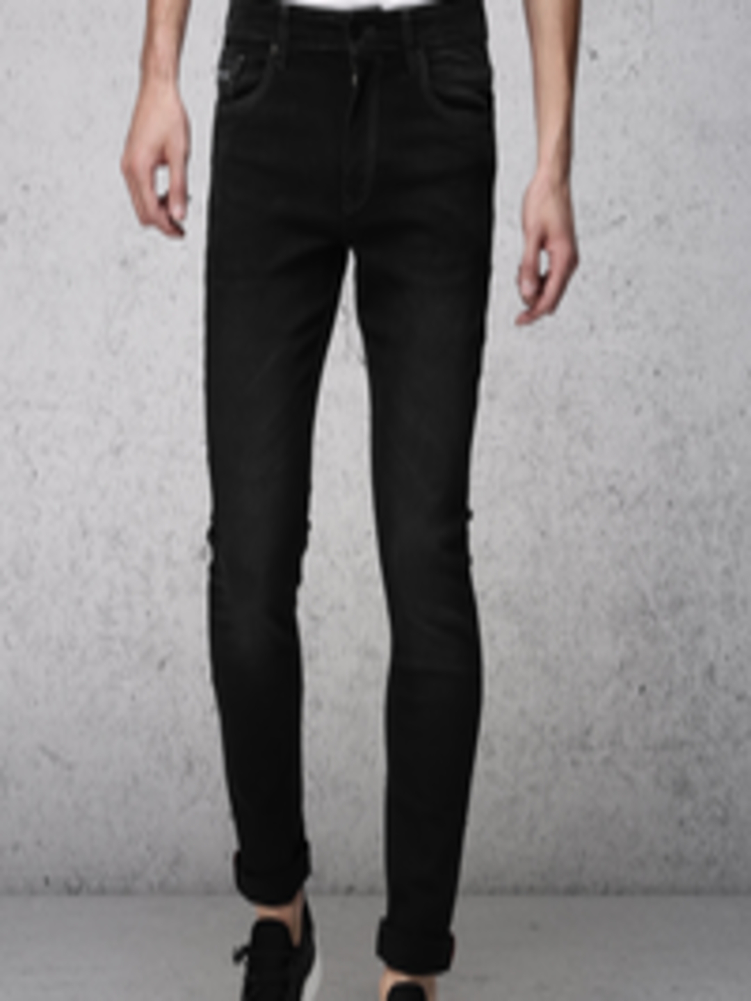Buy Ecko Unltd Men Black Slim Fit Mid Rise Clean Look Stretchable Jeans ...