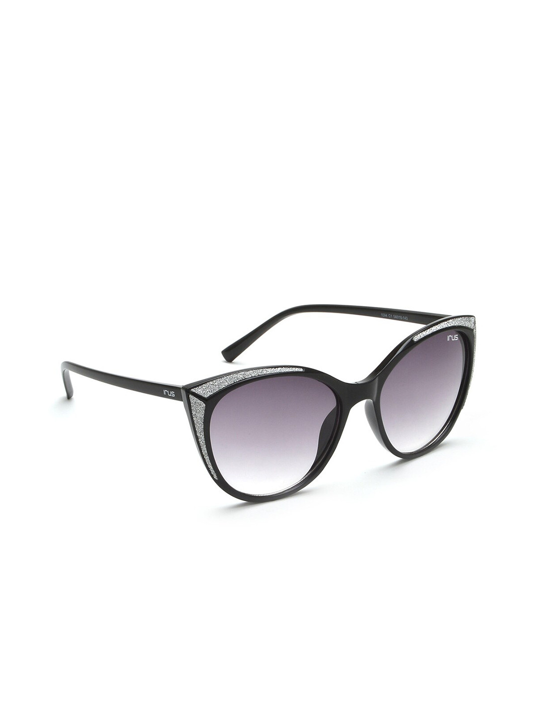 Buy IRUS By IDEE Women Grey Lens & Black Cateye Sunglasses With UV