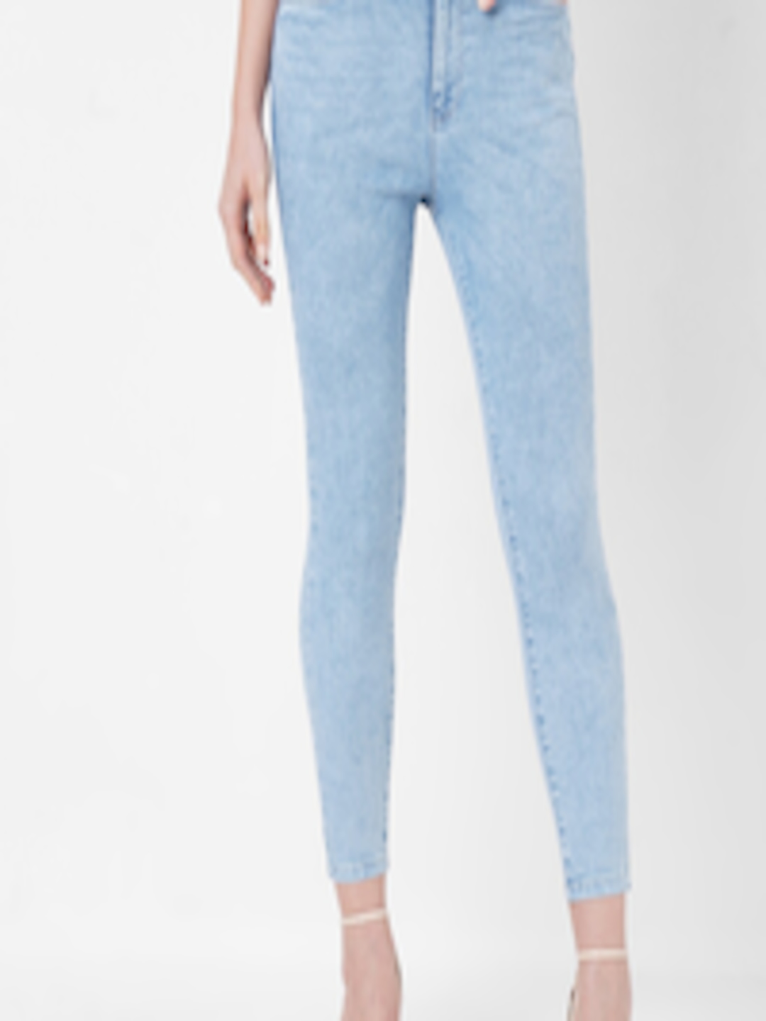 Buy Kraus Jeans Women Blue Super Skinny Fit High Rise Heavy Fade ...