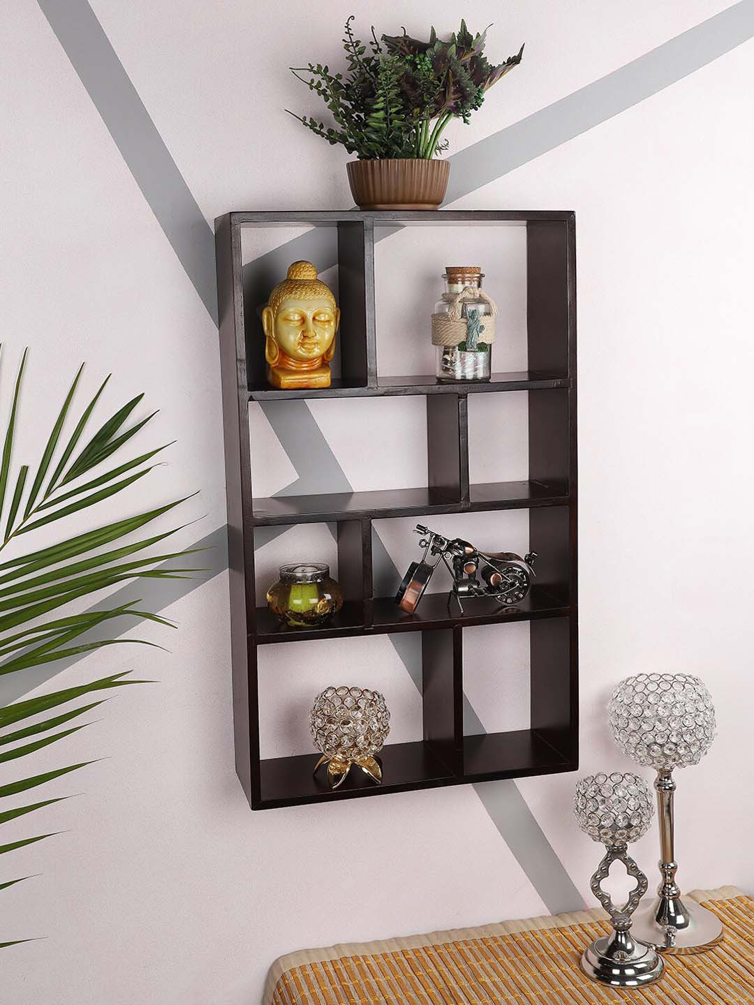 Buy Home Sparkle Brown MDF Multipurpose Eight Partition Compartment