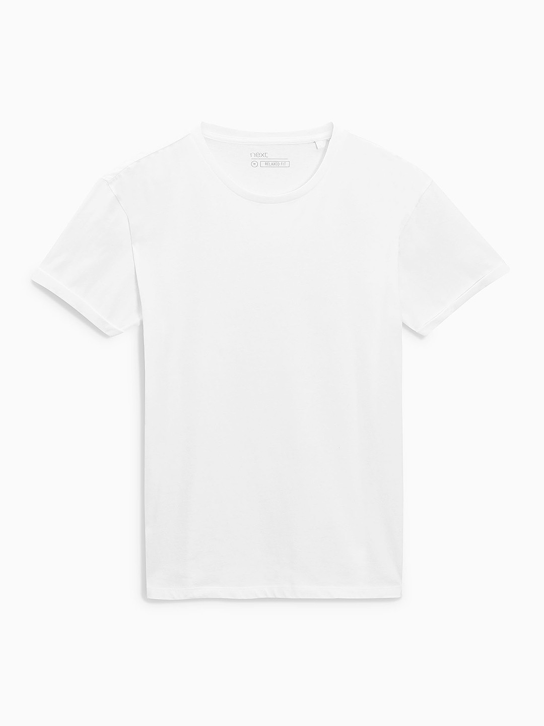 Buy Next Men White Solid Round Neck T Shirt Tshirts for Men 1974876
