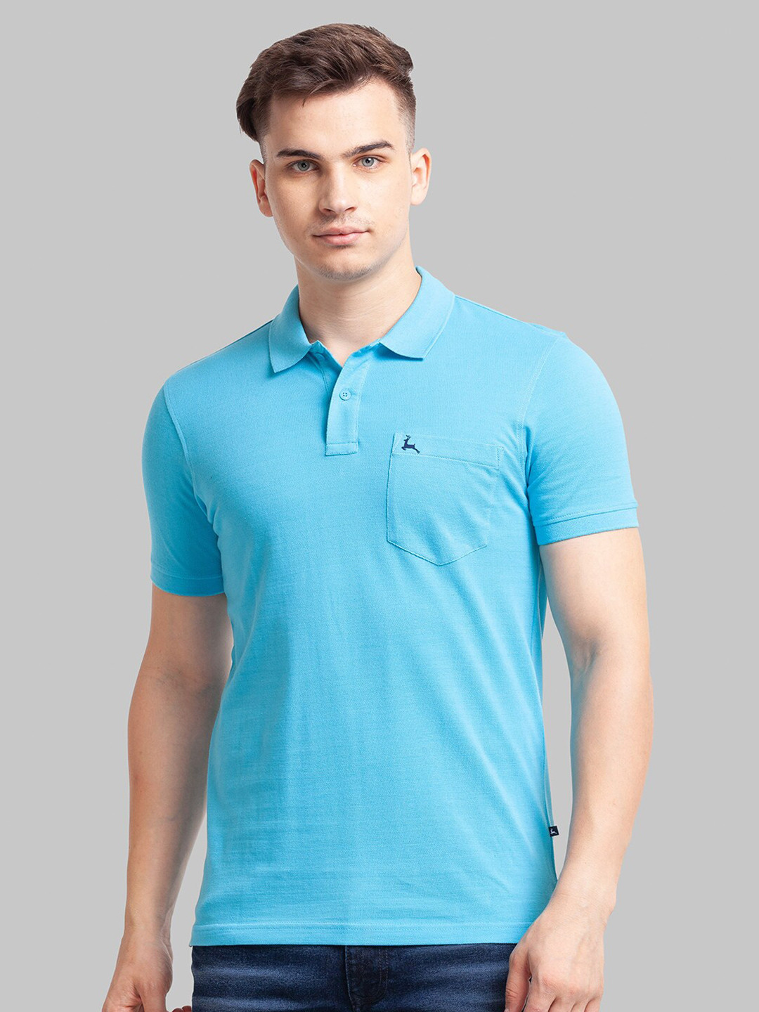 Buy Parx Men Blue Polo Collar T Shirt - Tshirts for Men 19750874 | Myntra