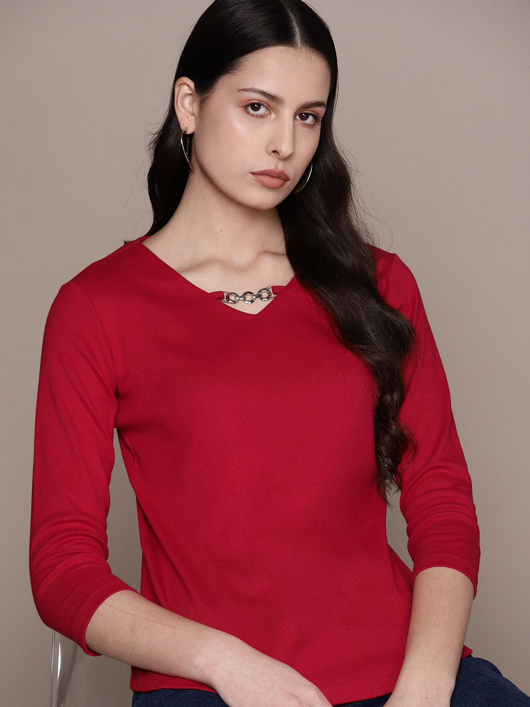 Buy Macy's Karen Scott Women Pure Cotton Top - Tops for Women 19761906