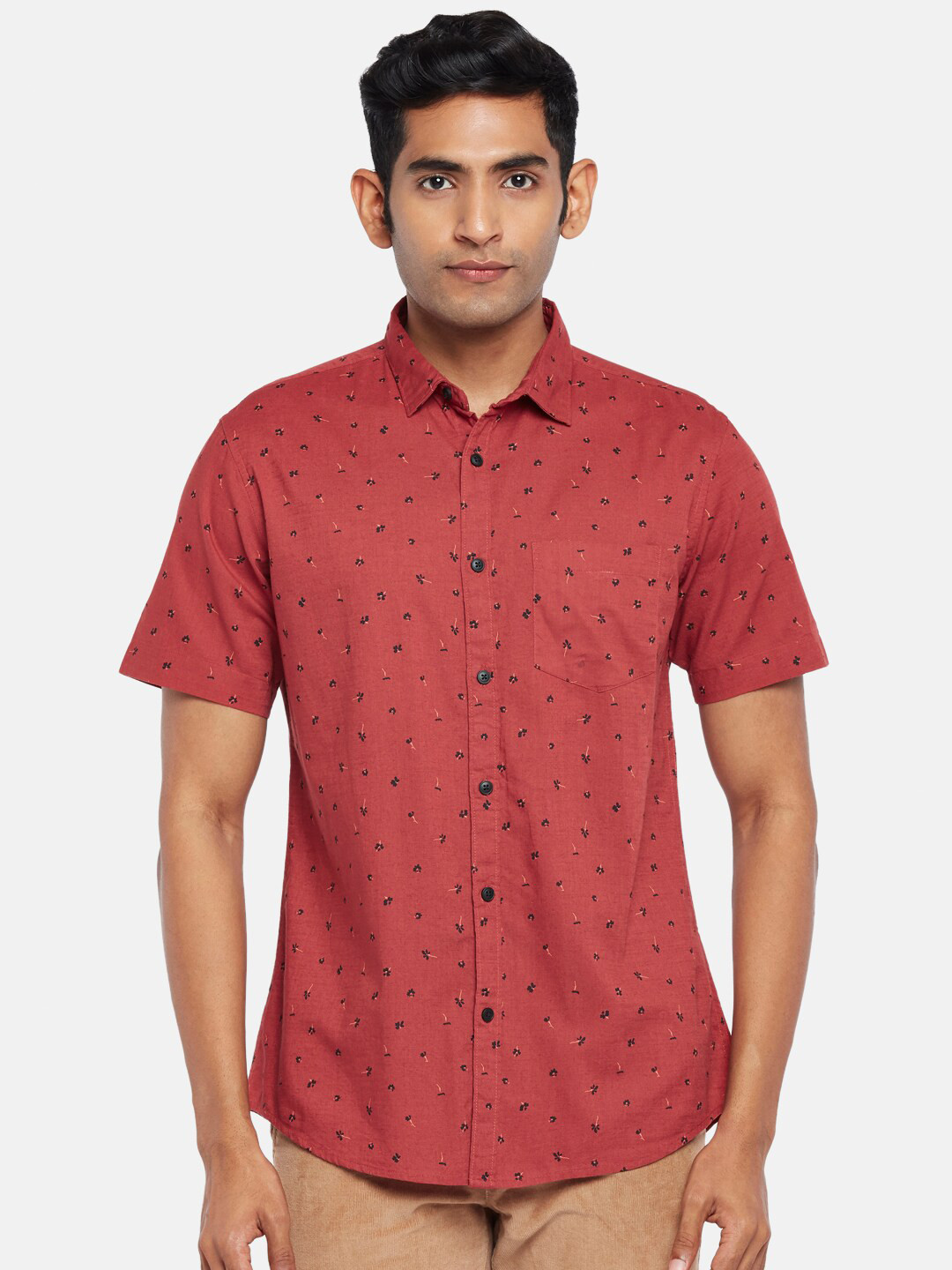 Buy BYFORD By Pantaloons Men Red Printed Casual Shirt Shirts for Men 19768494 Myntra