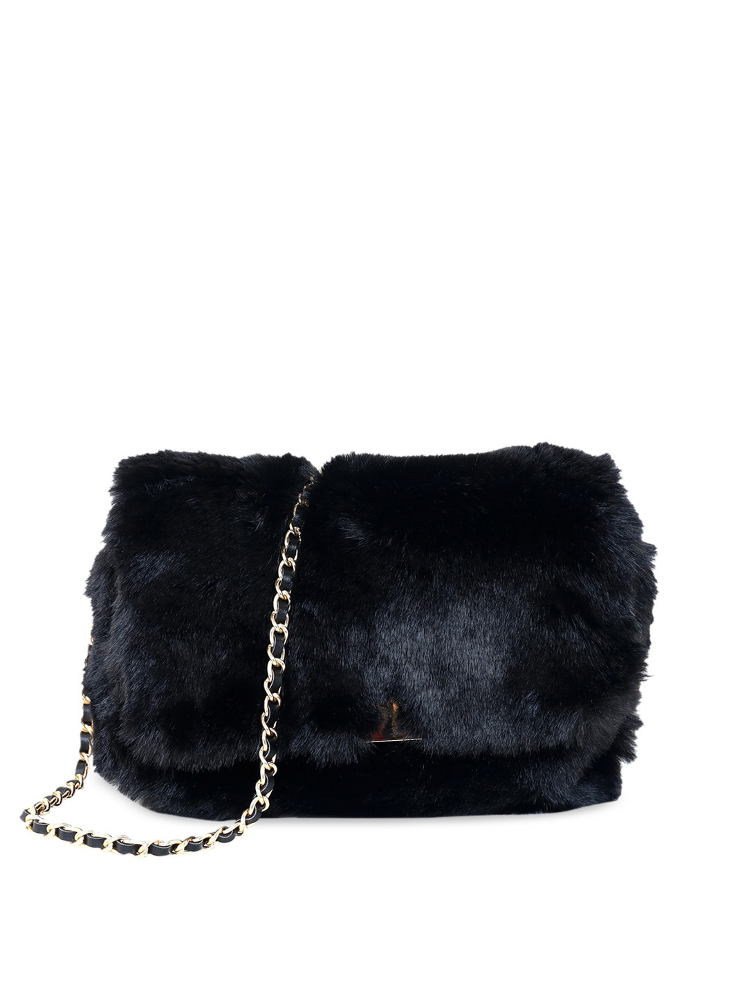 Buy Accessorize London Women Faux Leather Maya Faux Fur Sling Bag Handbags for Women 19770884