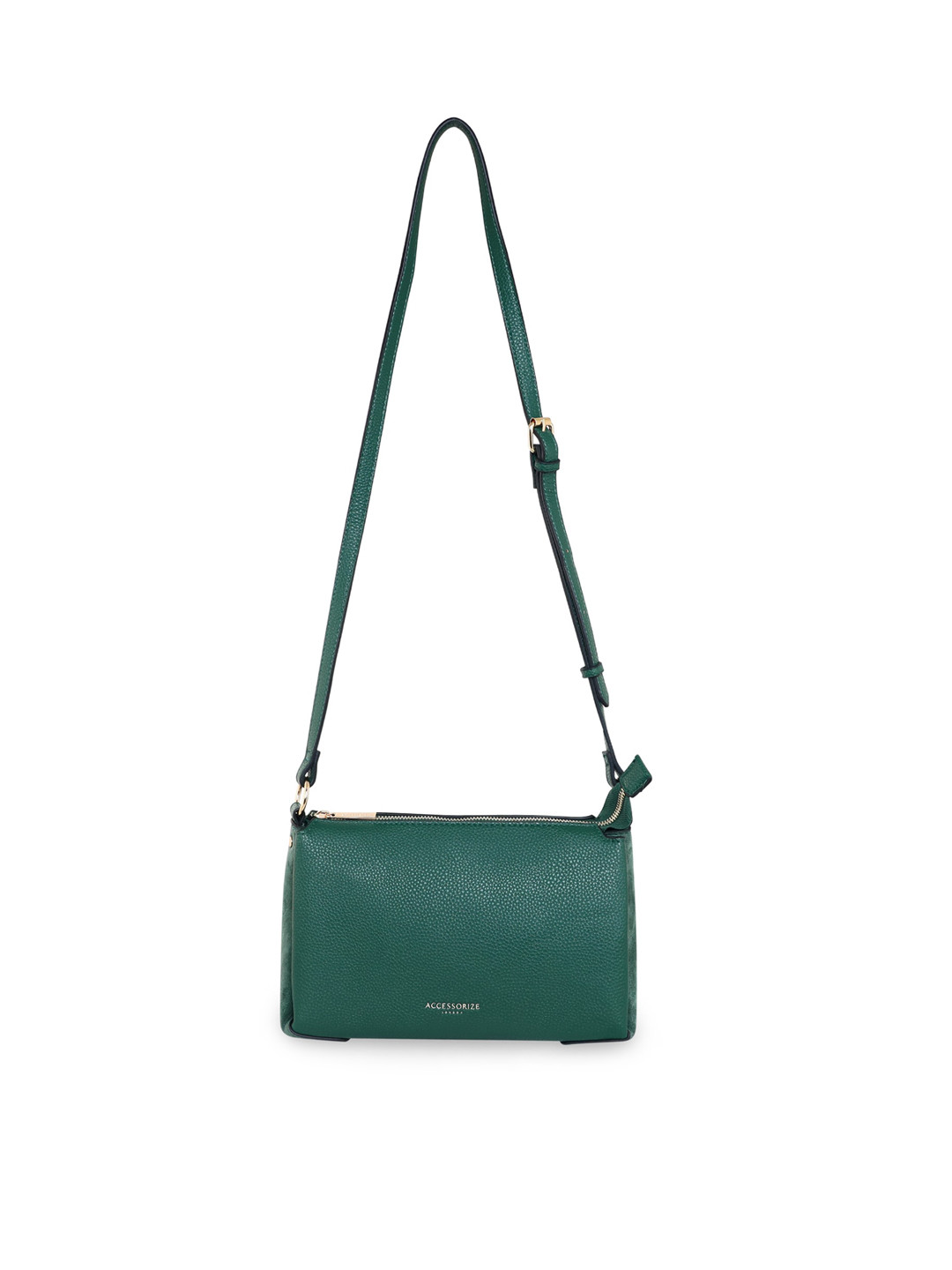 Buy Accessorize Green Structured Sling Bag Handbags for Women