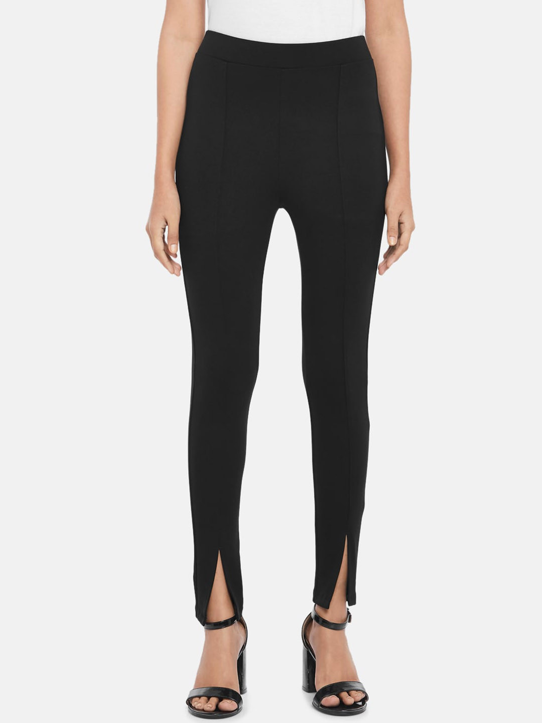 Buy People Women Black Skinny Fit Trousers Trousers for Women
