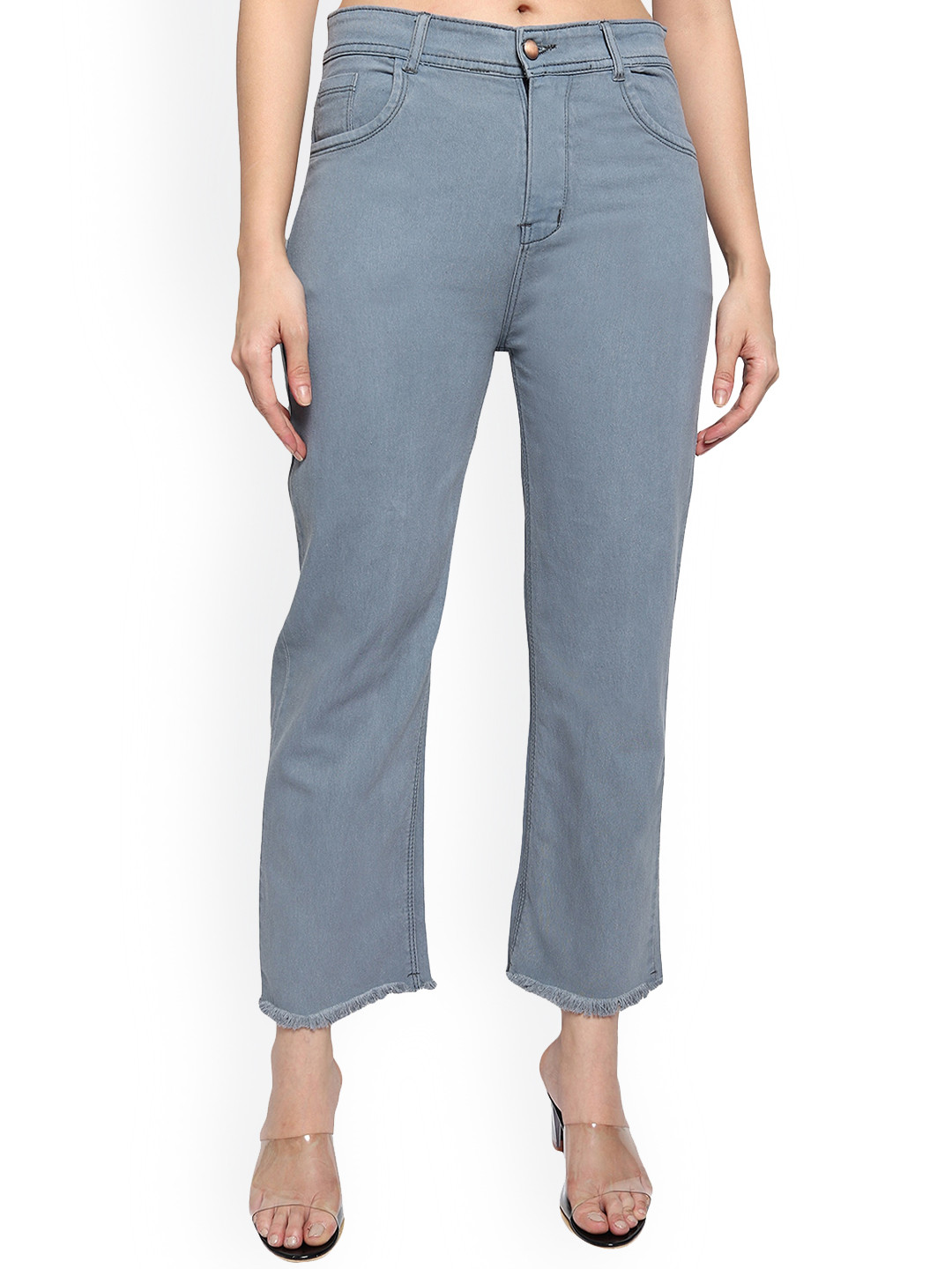 Buy LIVE OK Women Blue Boyfriend Fit Cotton Stretchable Jeans Jeans